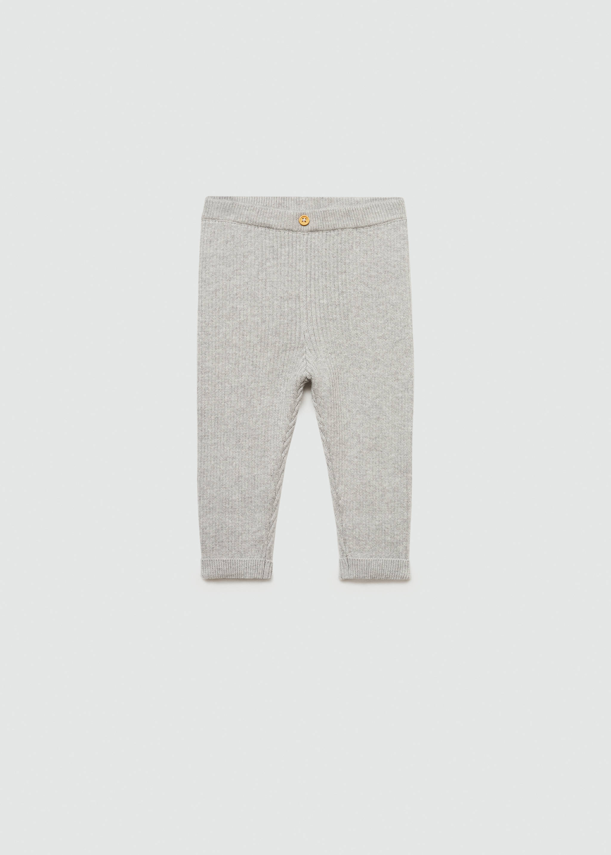 Cotton ribbed leggings - Article without model