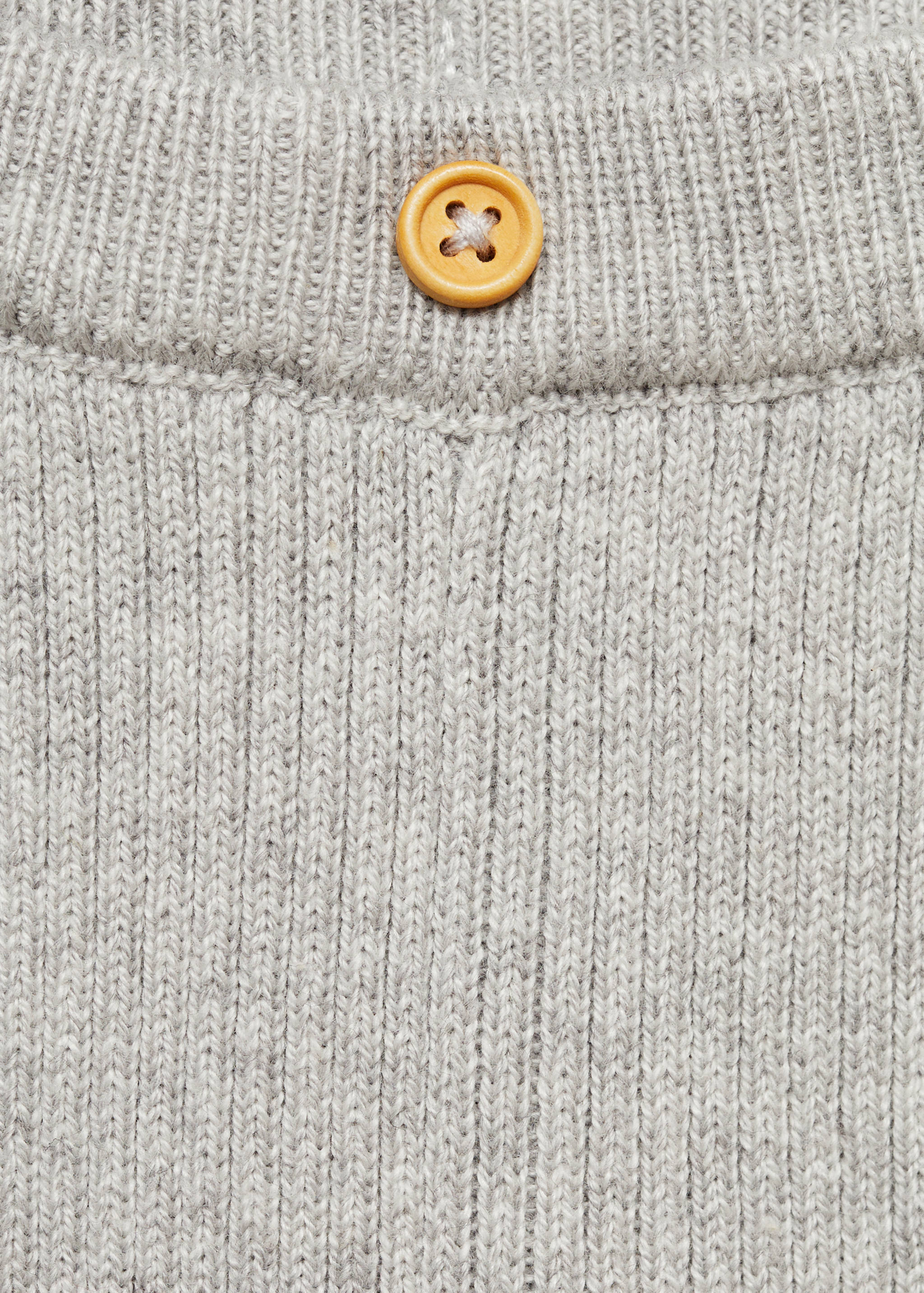 Cotton ribbed leggings - Details of the article 0