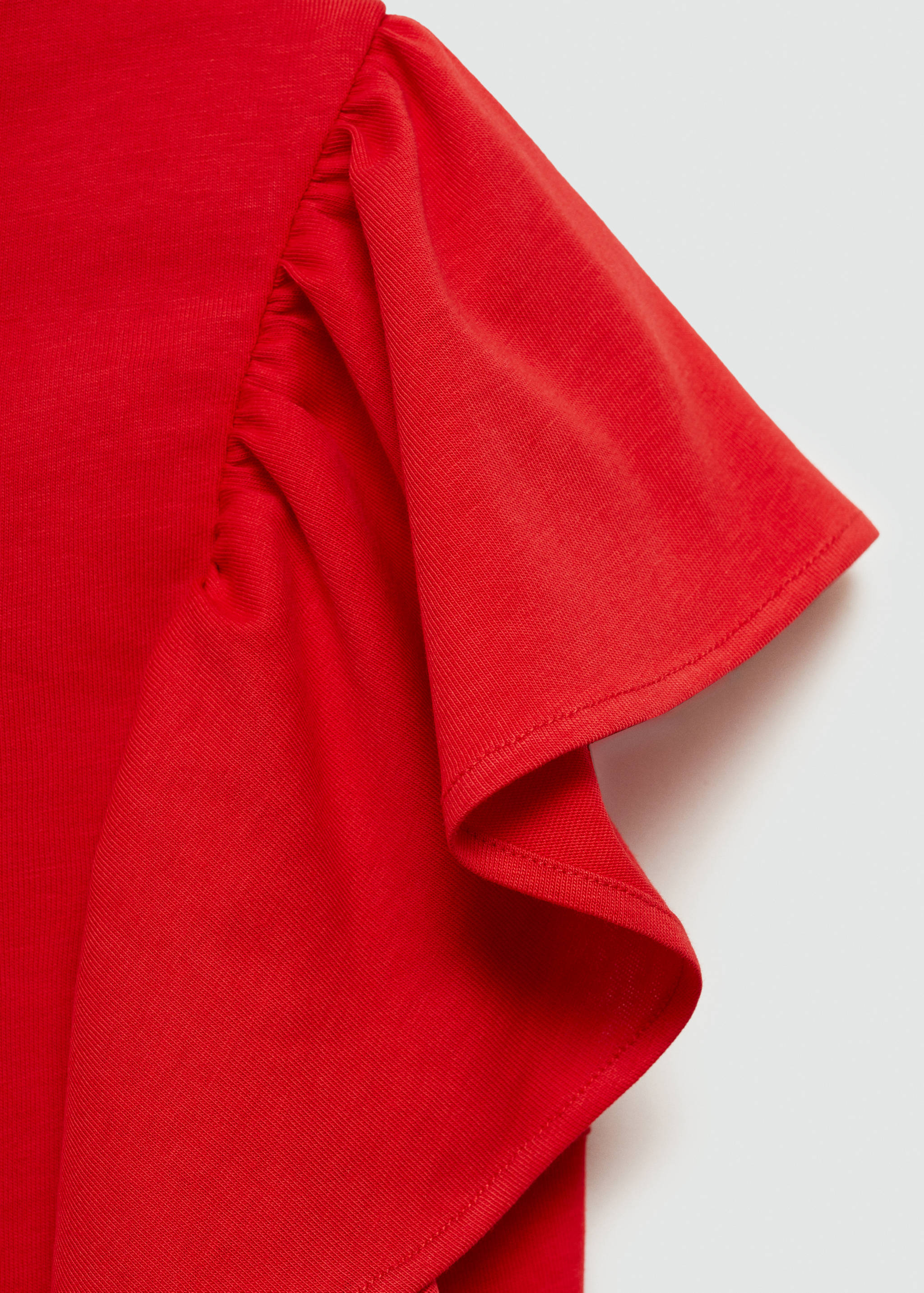 T-shirt en coton à volants - Détail de l'article 0