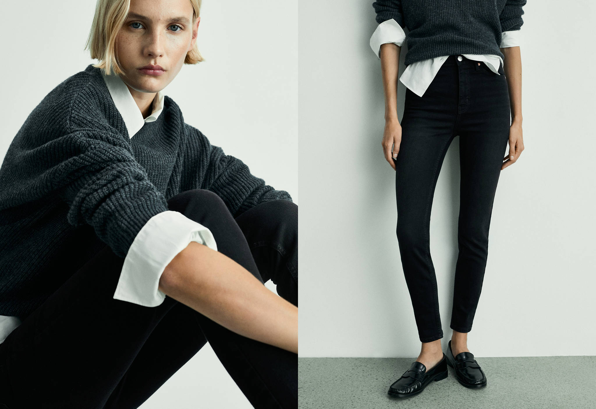 High-rise skinny jeans - Panoramic plane
