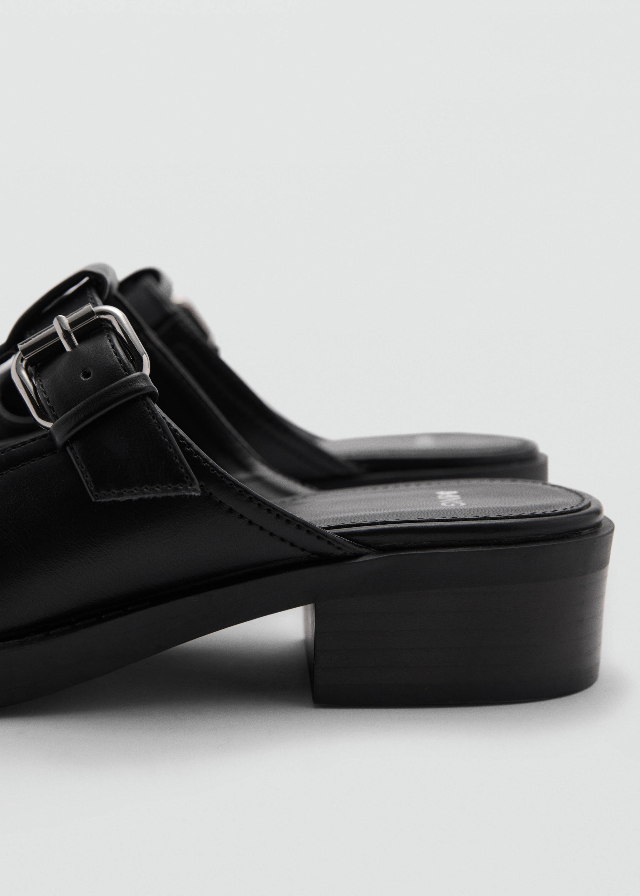 Mule-style clogs with buckle - Details of the article 1