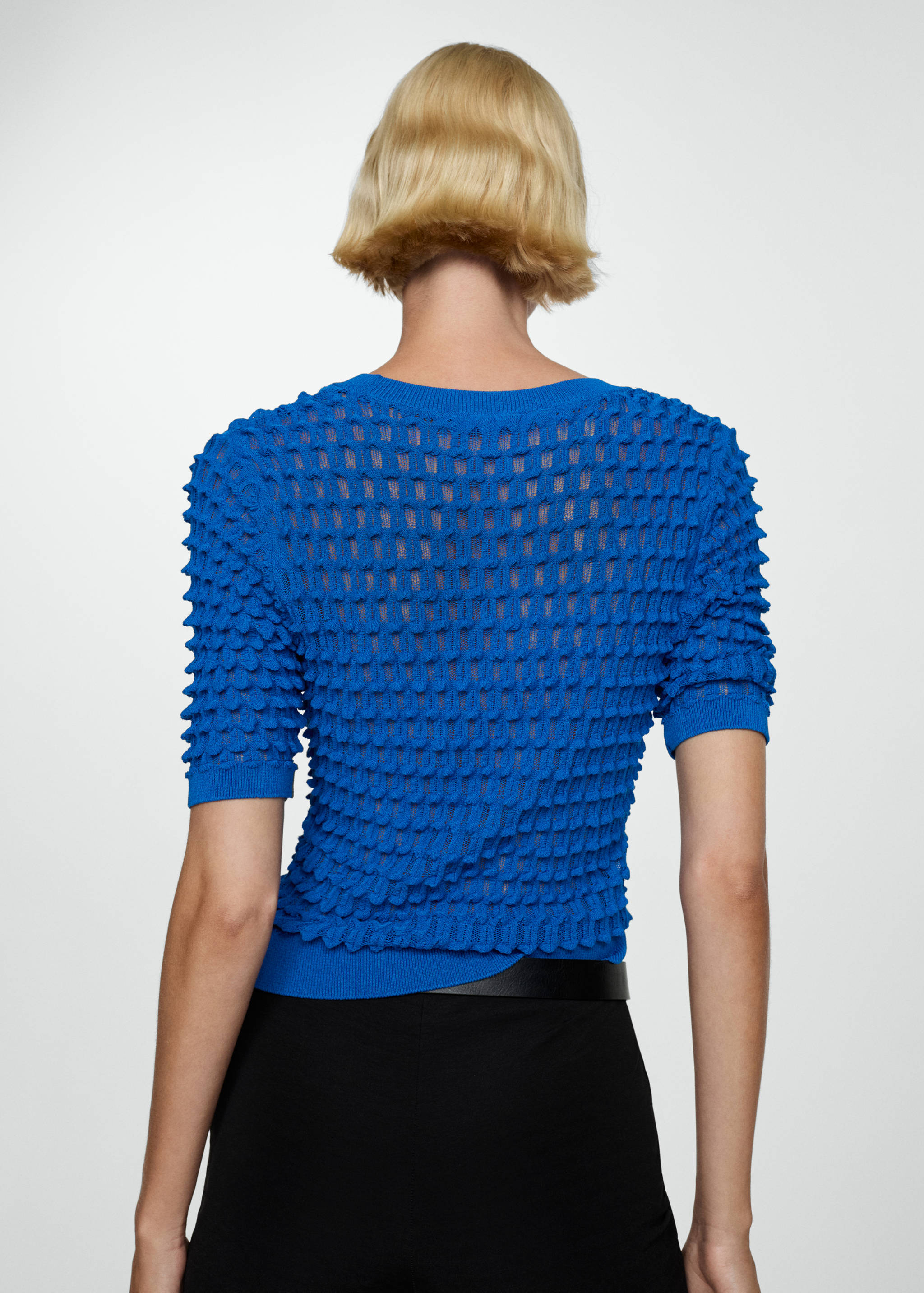 Jersey textura manga corta - Reverso del artículo