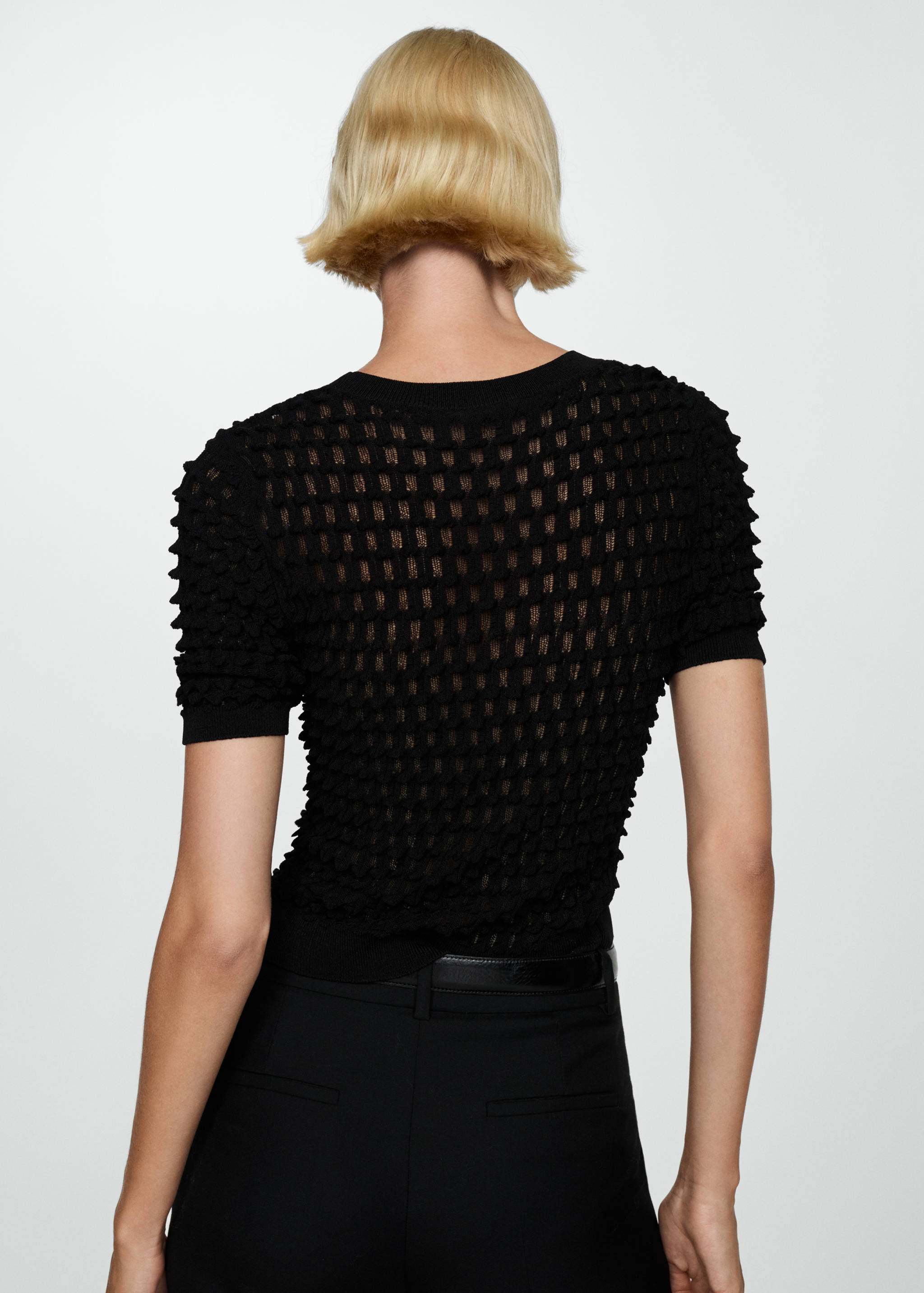 Jersey textura manga corta - Reverso del artículo