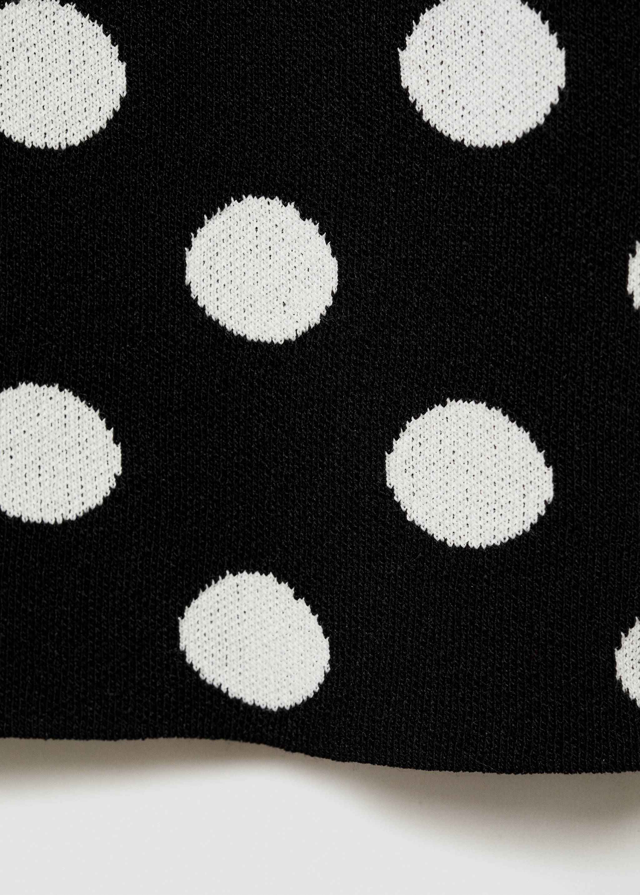 Polka-dot knitted top - Details of the article 0
