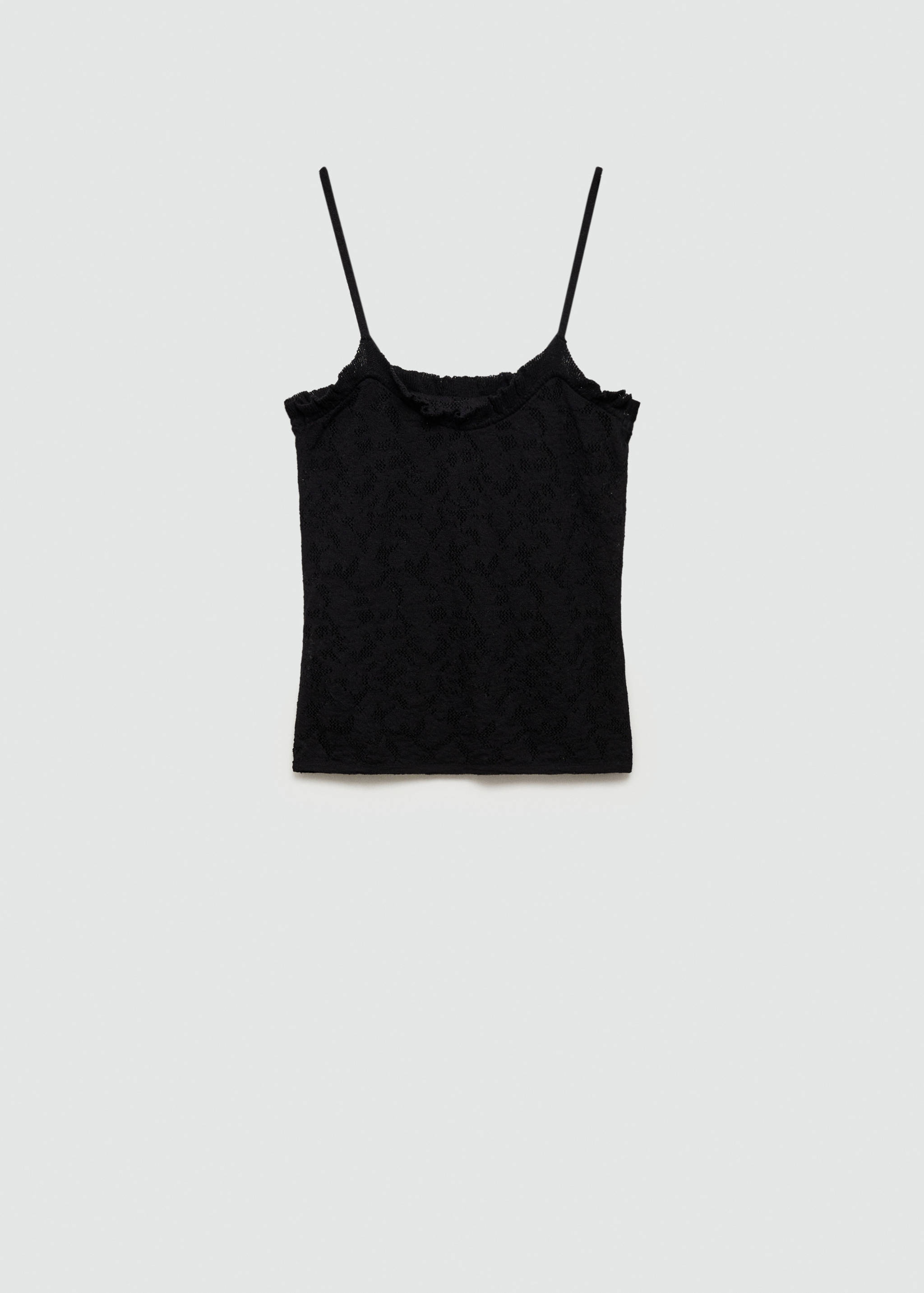 Knit top with lace accents - Article without model
