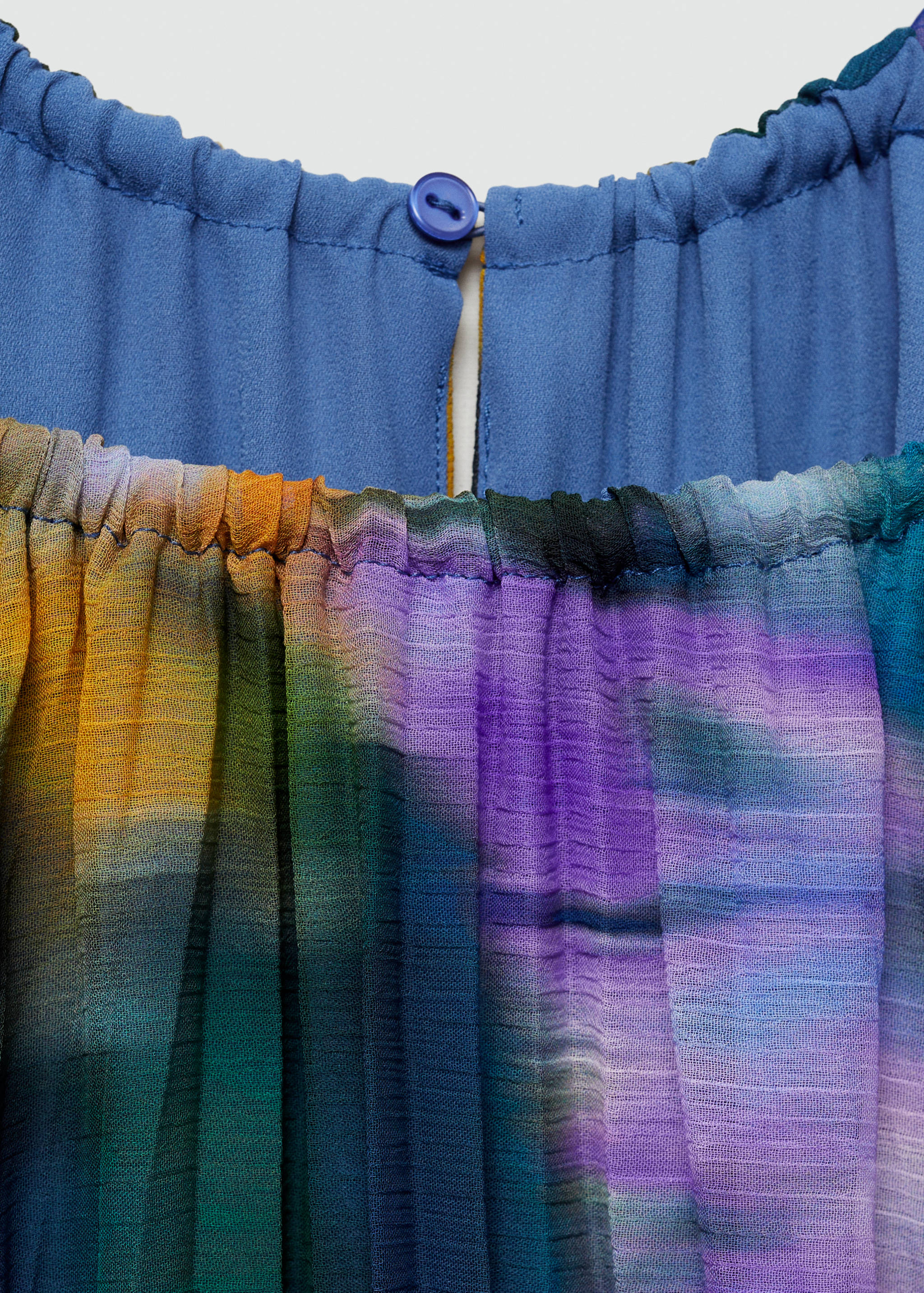 Vestido plisado estampado - Detalle del artículo 8