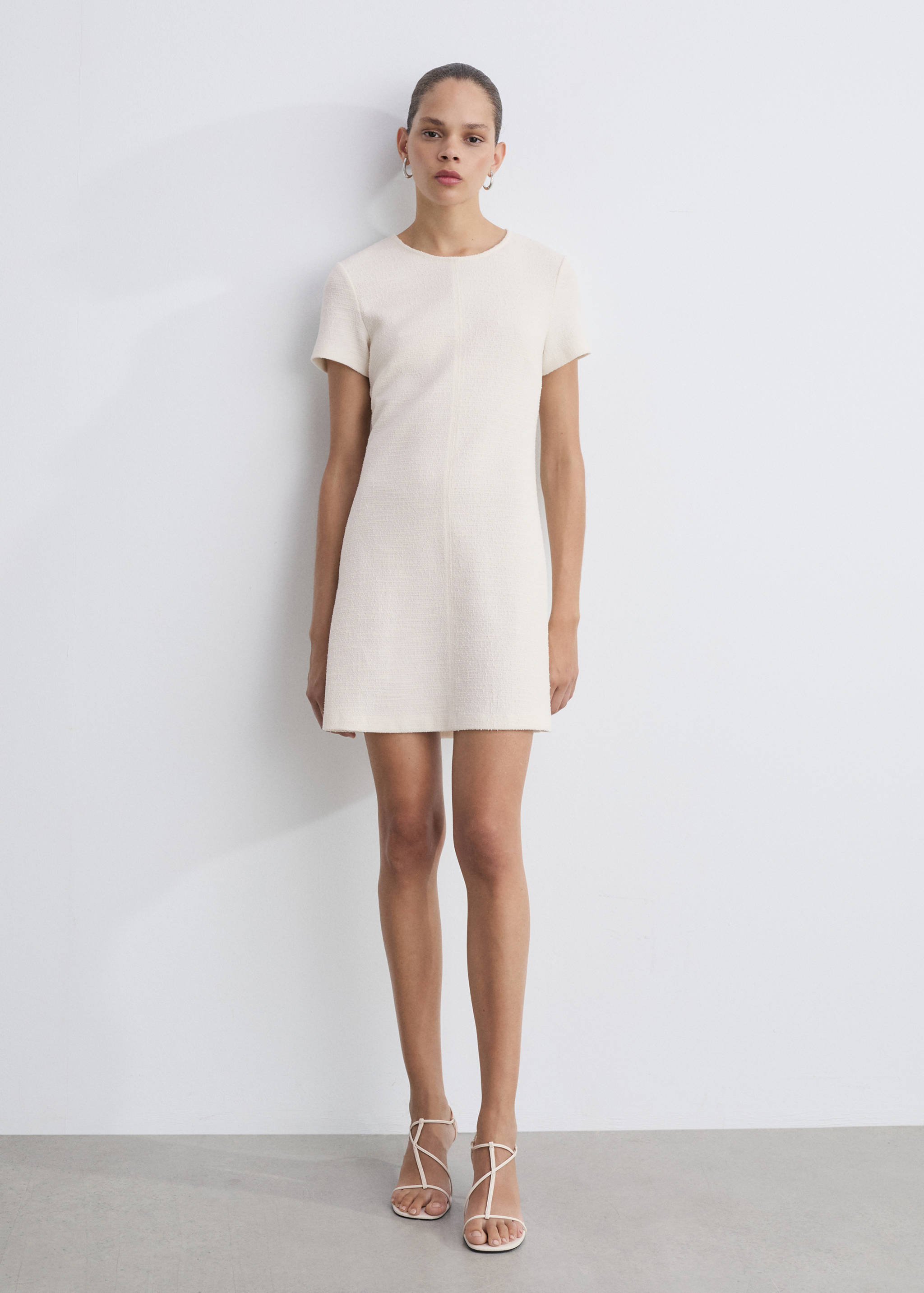 Short tweed dress - General plane