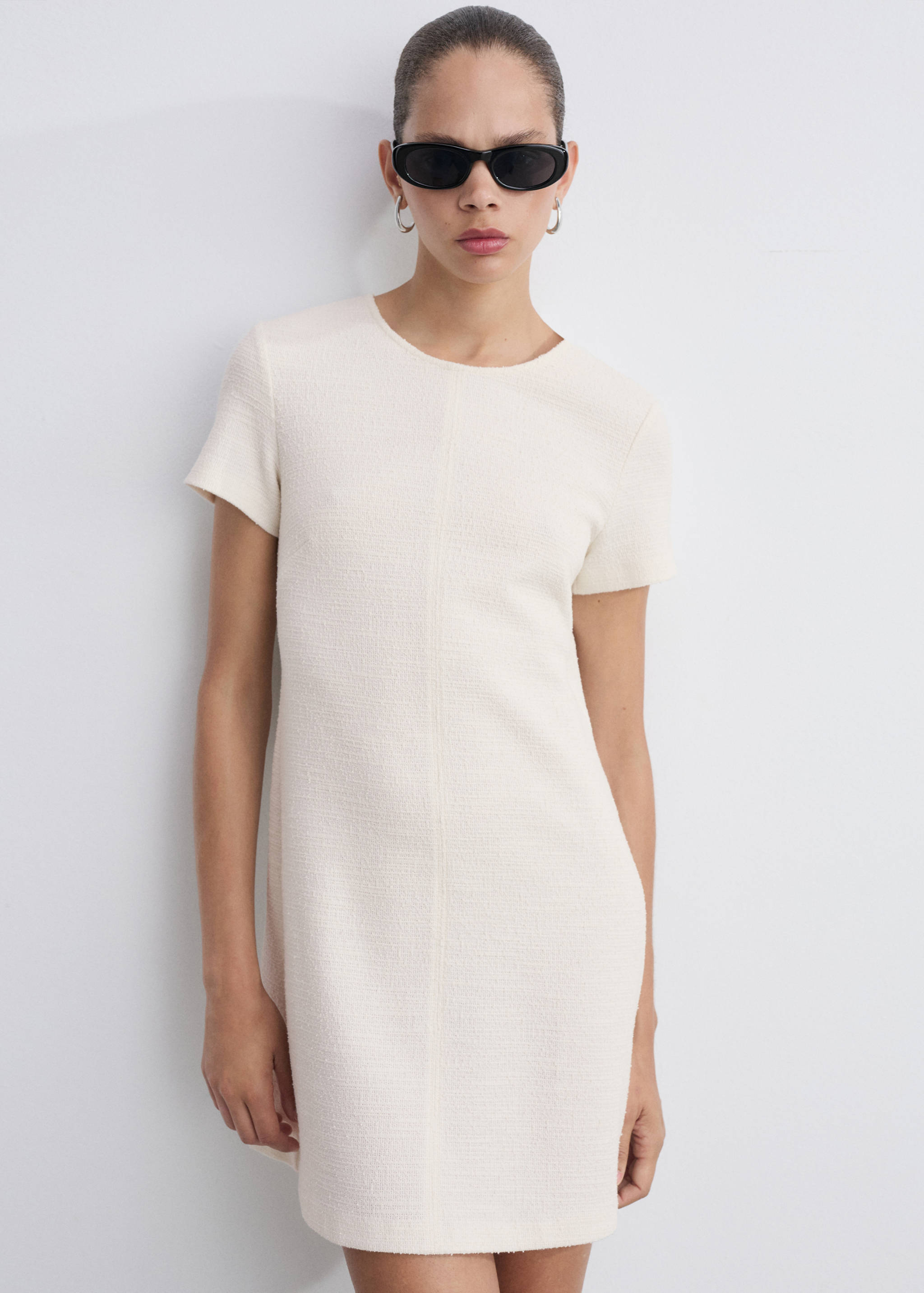 Short tweed dress - Medium plane