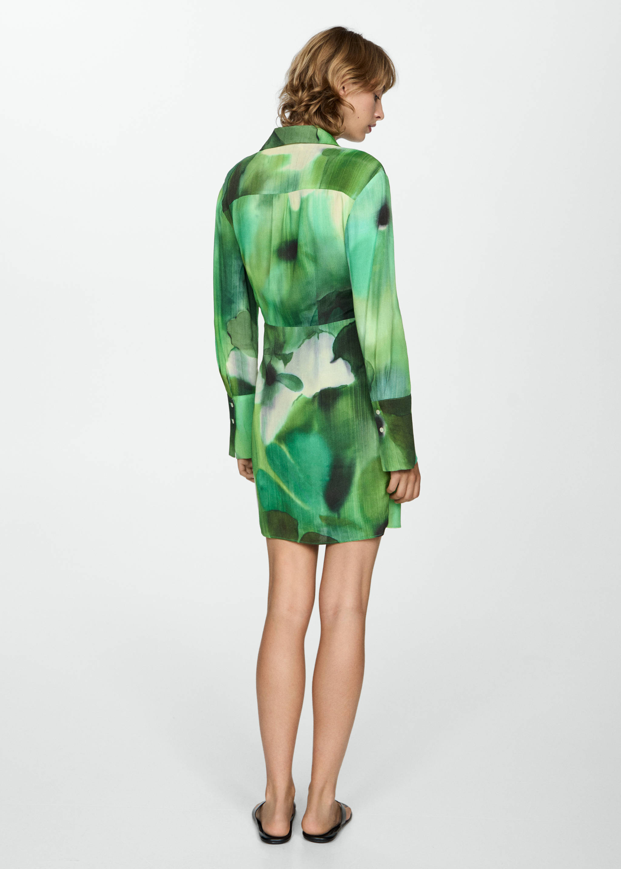 Printed bow dress - Reverse of the article