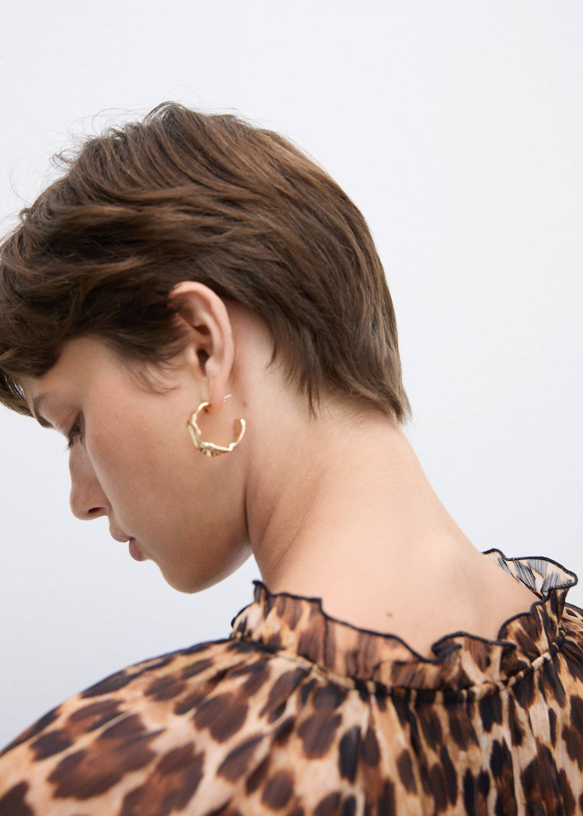 Robe évasée en imprimé léopard - Détail de l'article 1