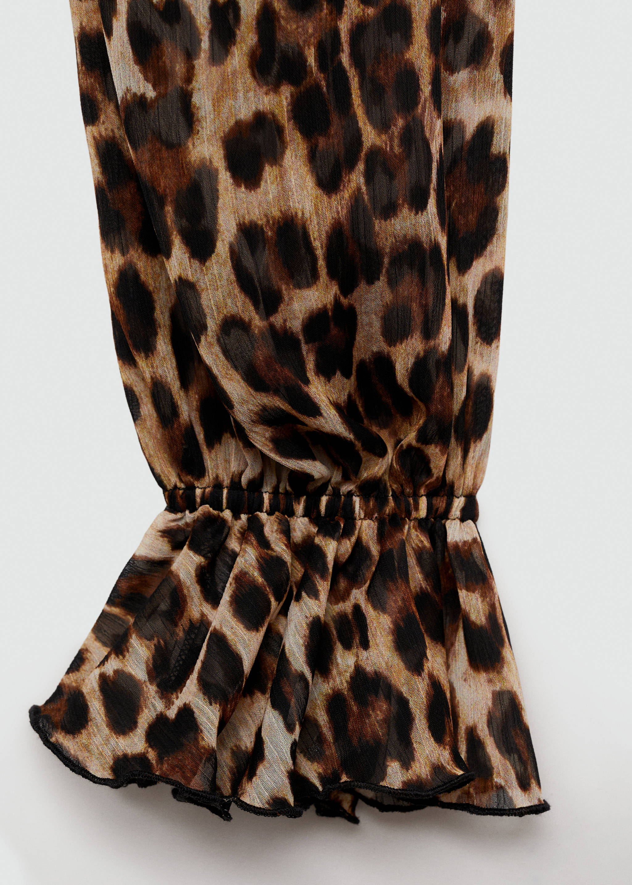 Robe évasée en imprimé léopard - Détail de l'article 0