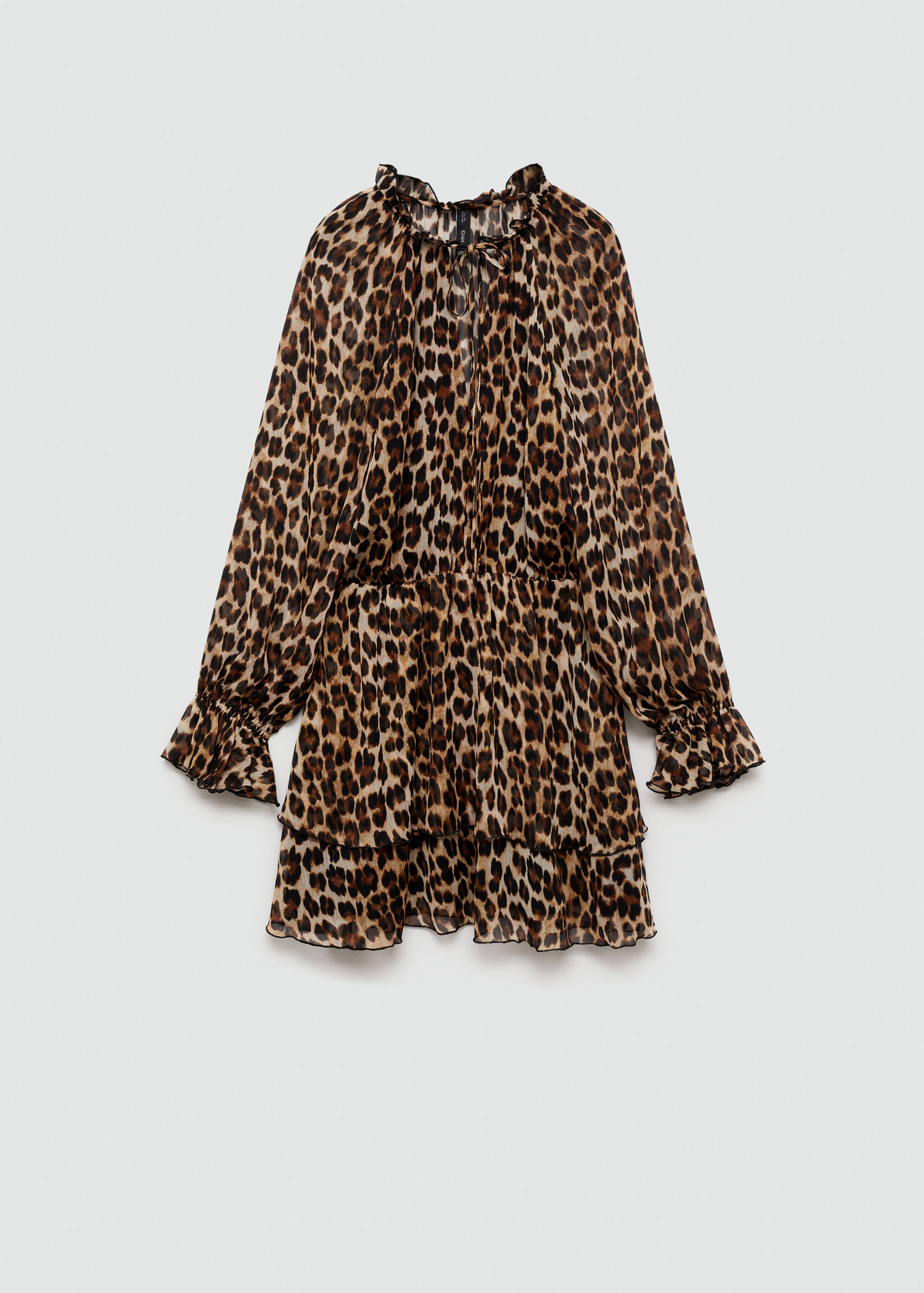 Leopard-print flared dress - Article without model