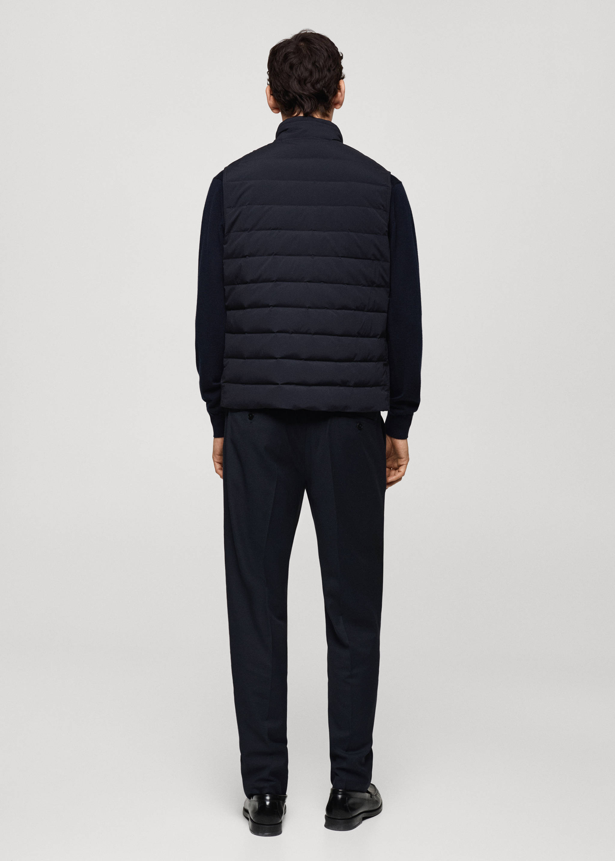 Quilted gilet with feather filling - Reverse of the article