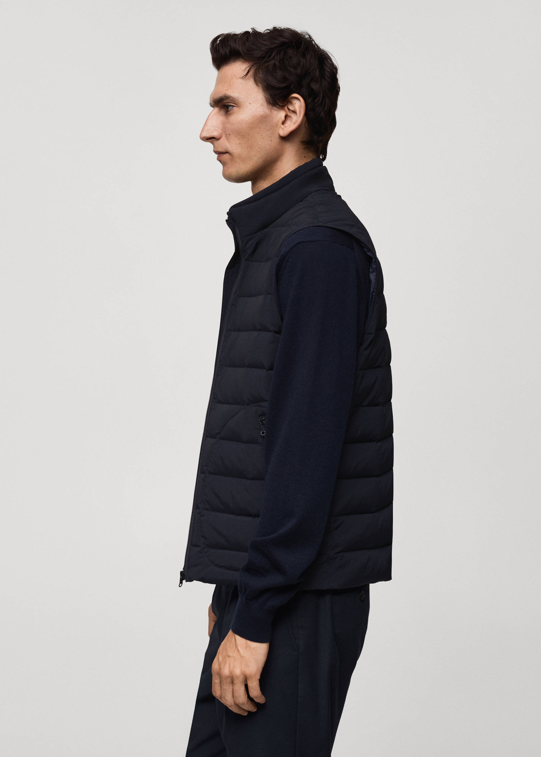 Quilted gilet with feather filling - Details of the article 1