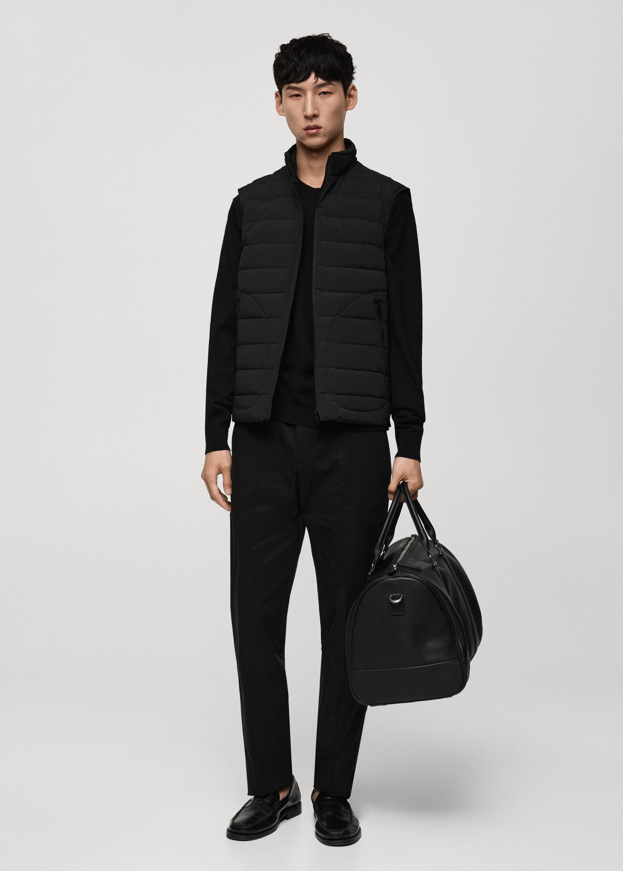 Quilted gilet with feather filling - General plane