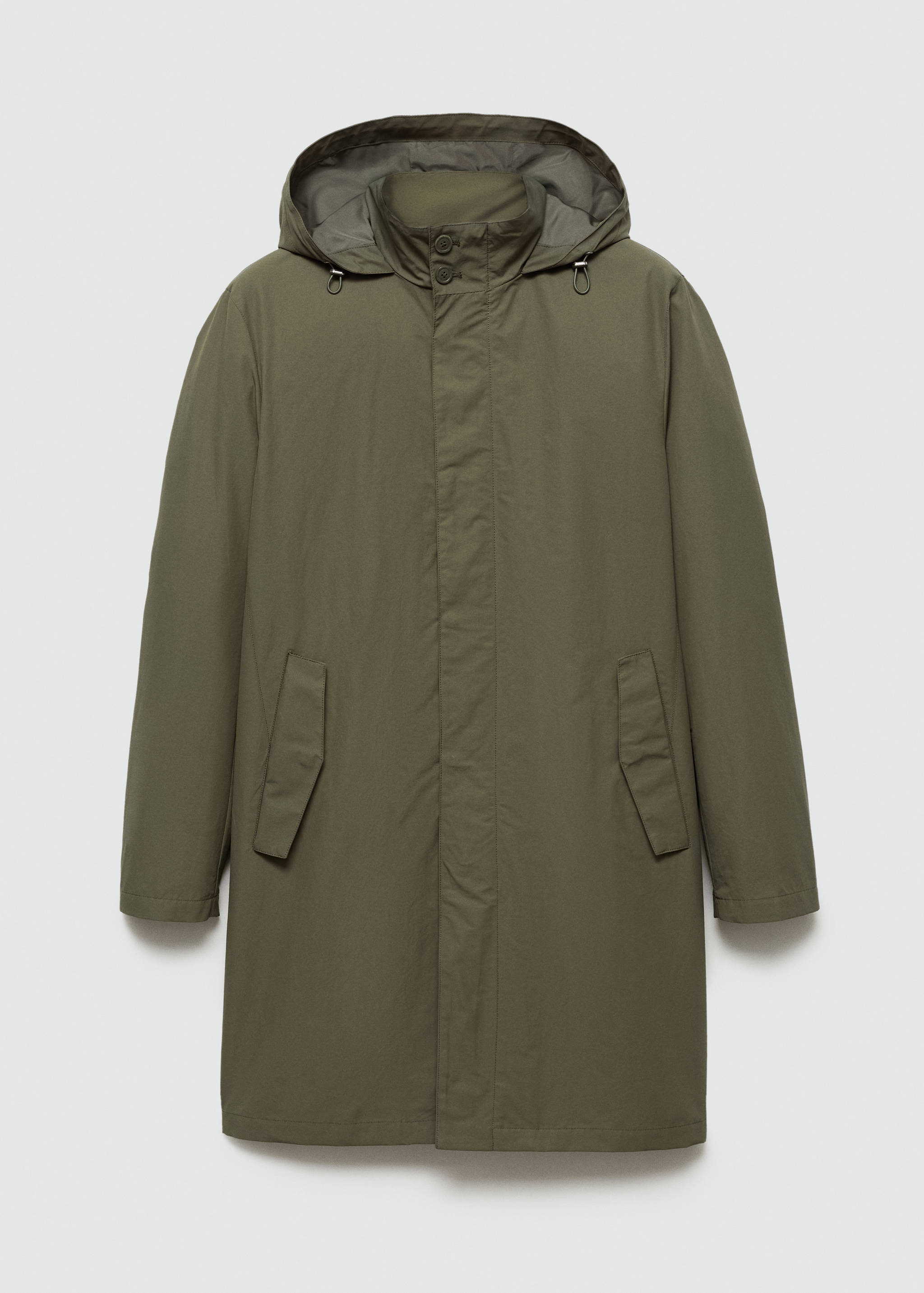 Water-repellent hooded parka - Article without model