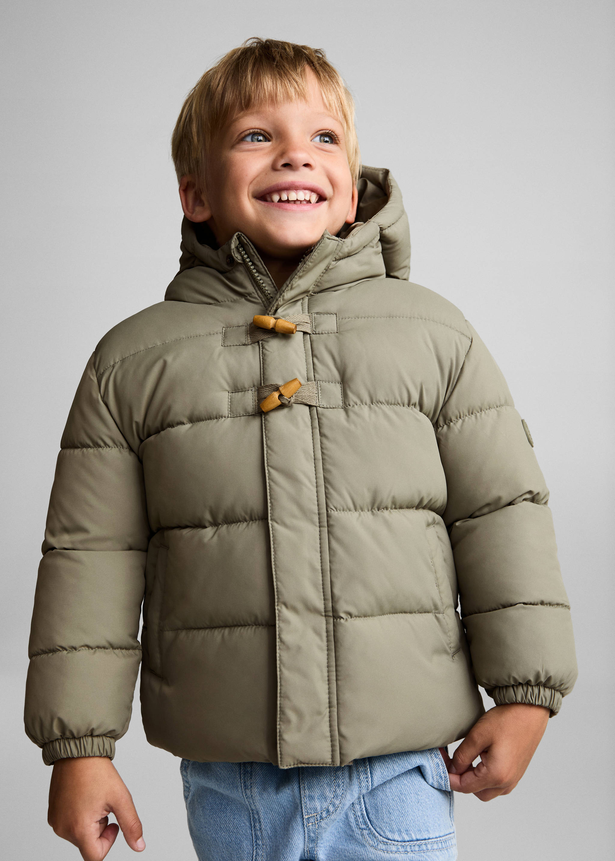 Padded anorak with shearling lining - Medium plane
