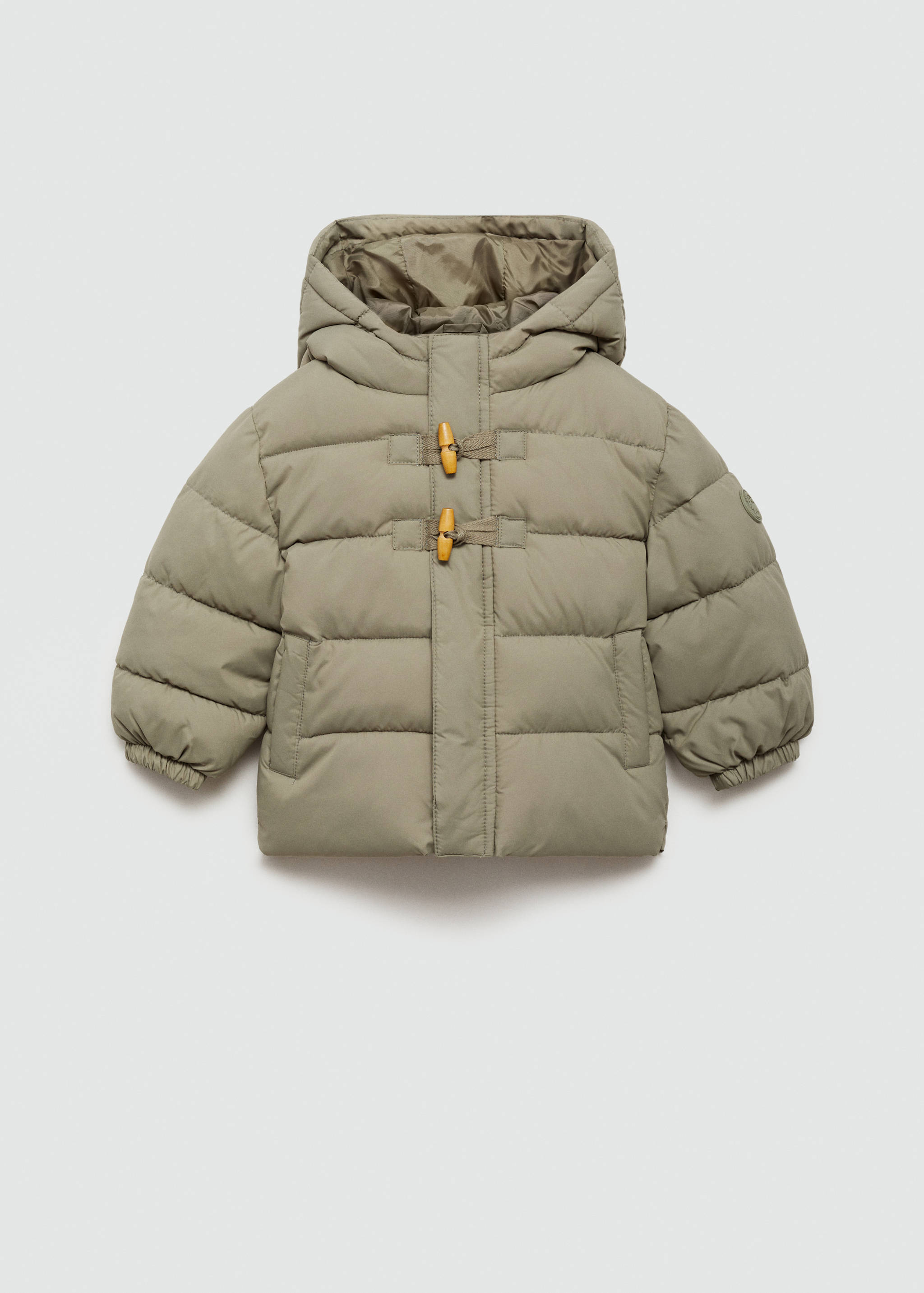 Padded anorak with shearling lining - Article without model