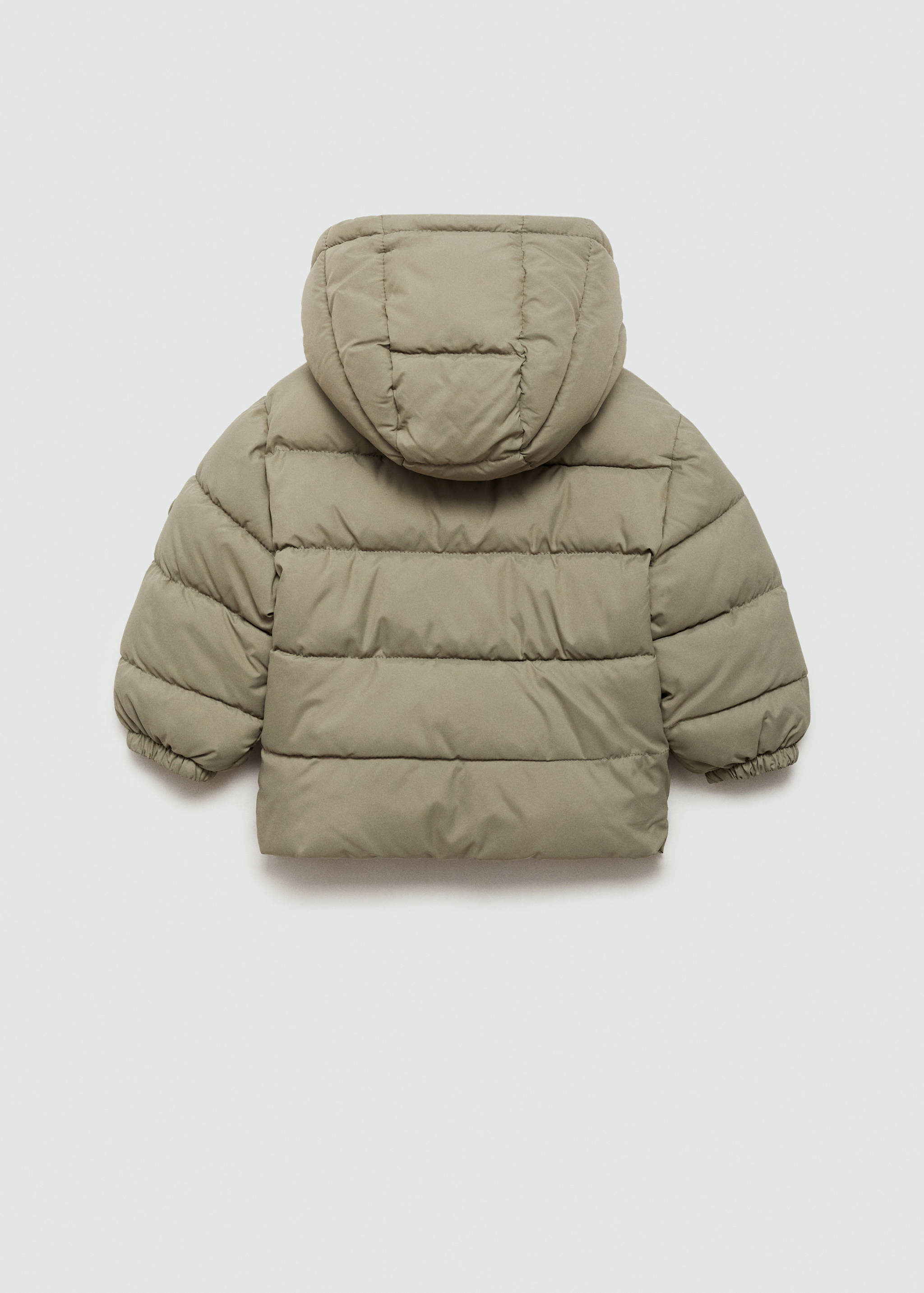 Padded anorak with shearling lining - Reverse of the article