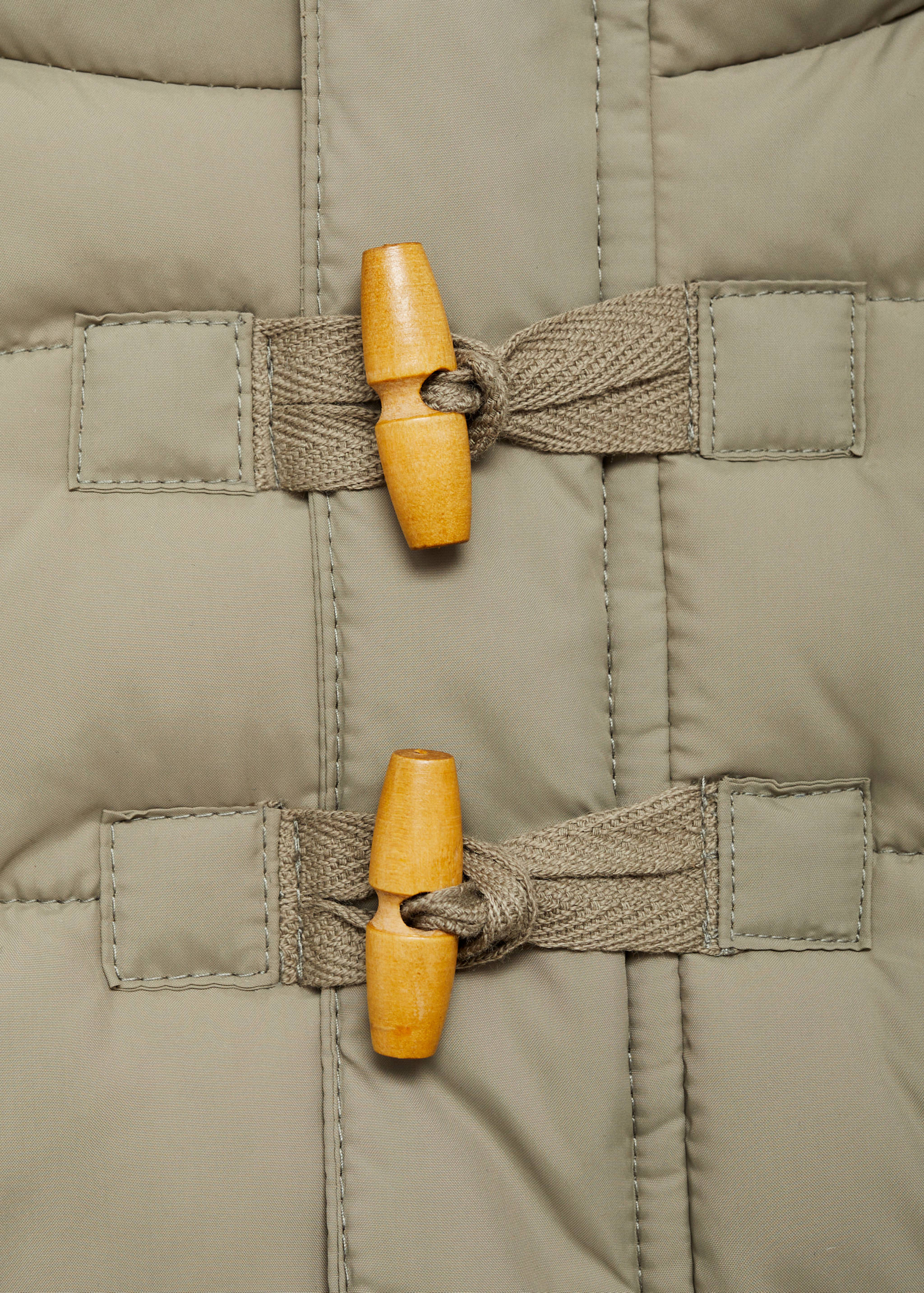 Padded anorak with shearling lining - Details of the article 8