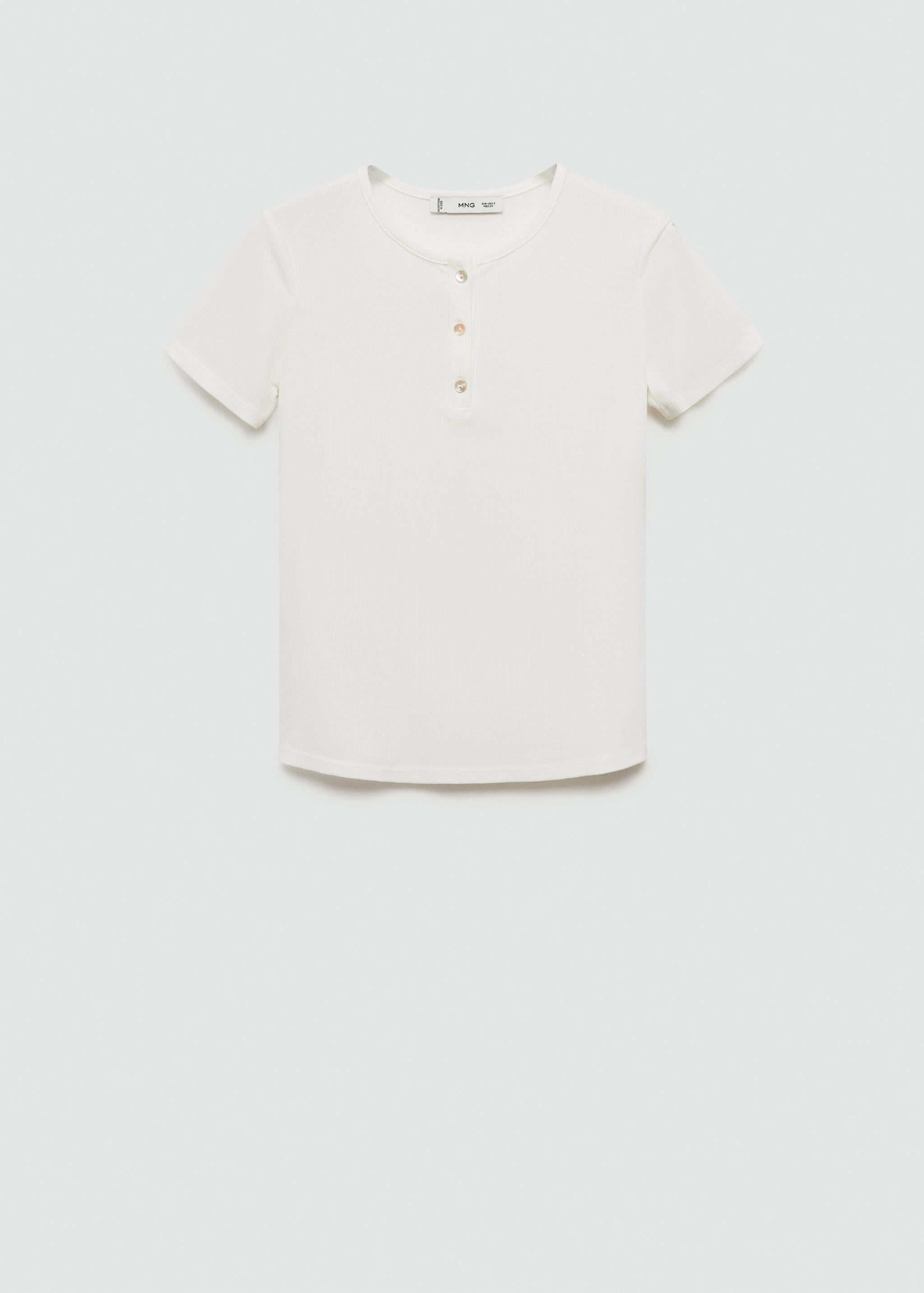 تي شيرت من اللايوسل بأزرار - منتج دون نموذج