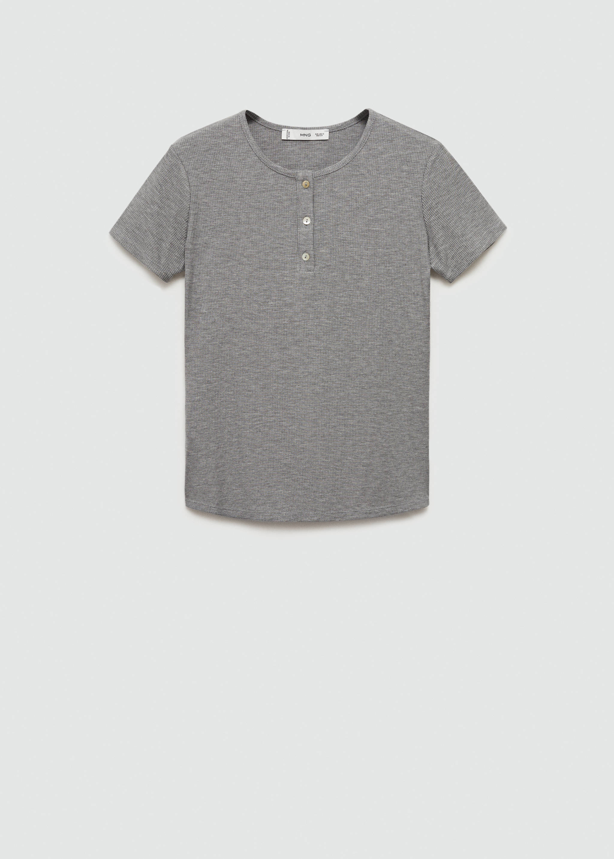 تي شيرت من اللايوسل بأزرار - منتج دون نموذج