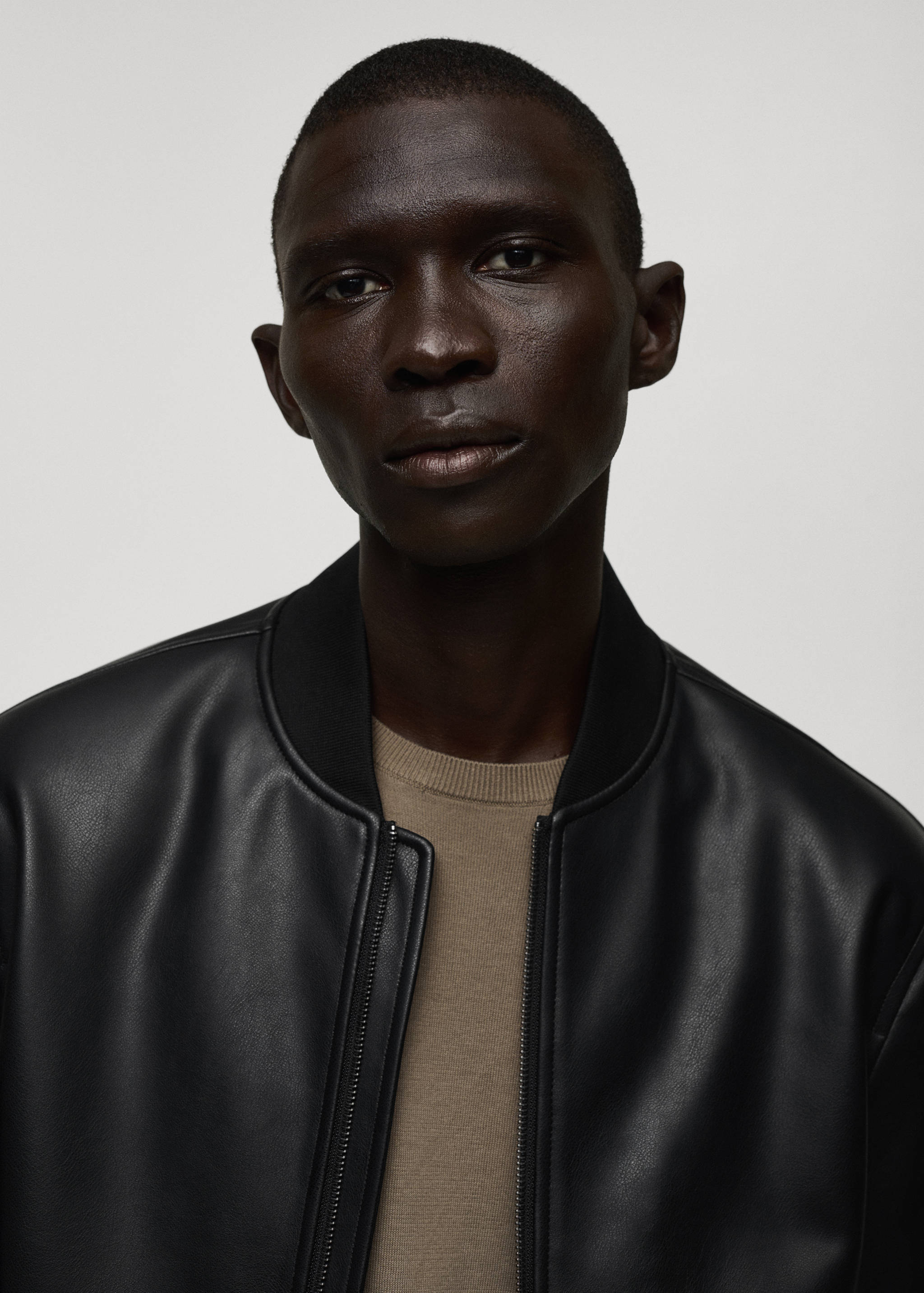 Blouson bomber simili-cuir - Détail de l'article 1