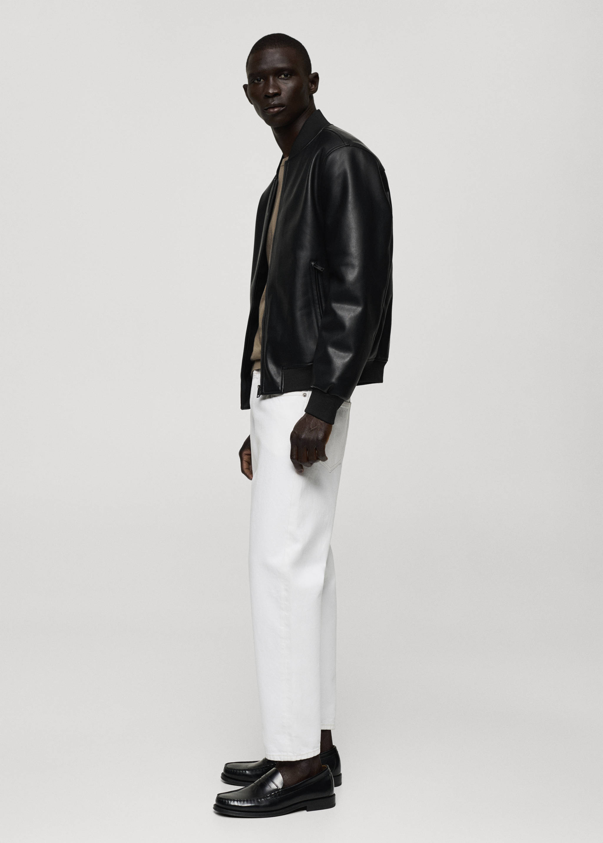 Blouson bomber simili-cuir - Détail de l'article 2