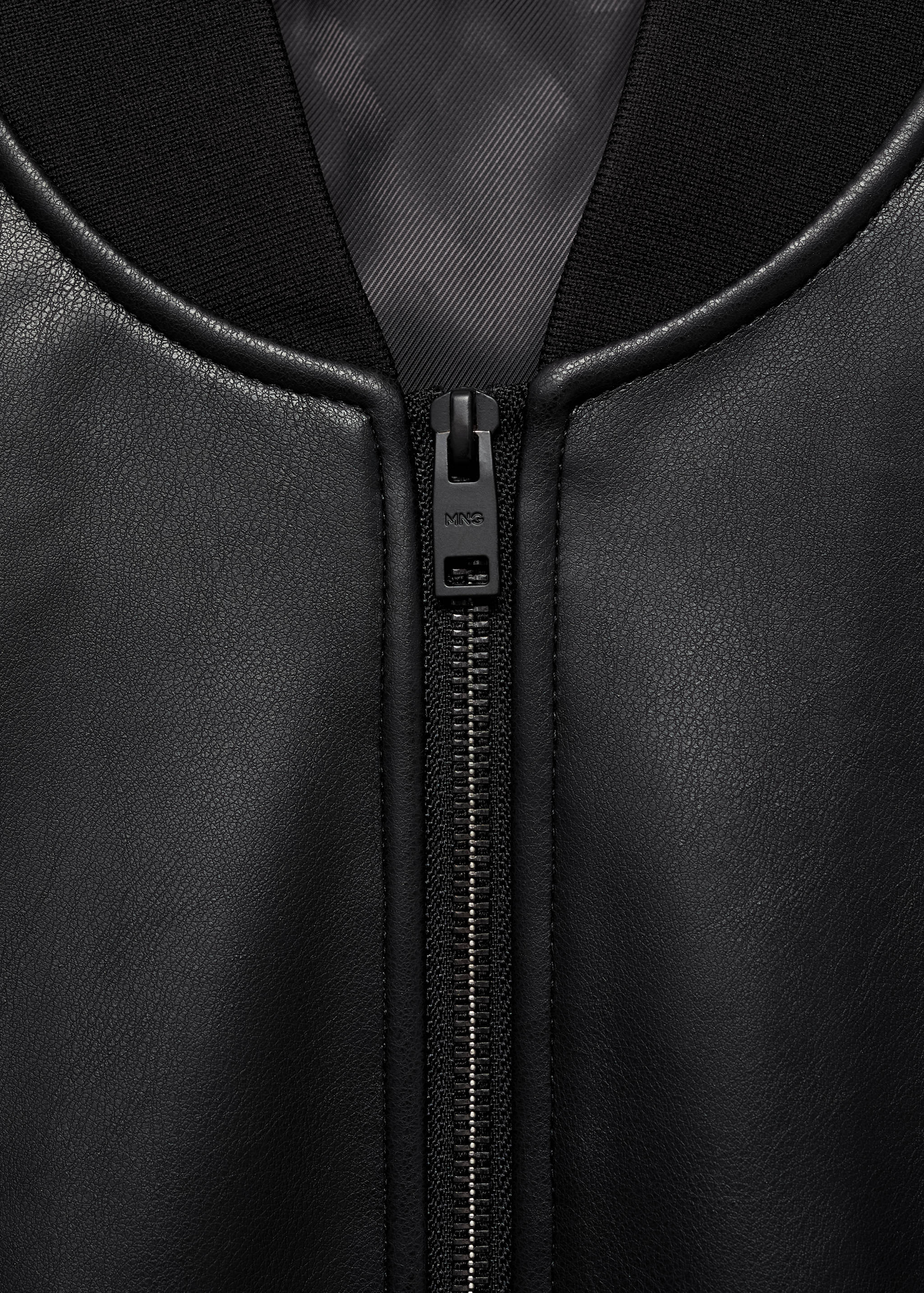 Blouson bomber simili-cuir - Détail de l'article 8