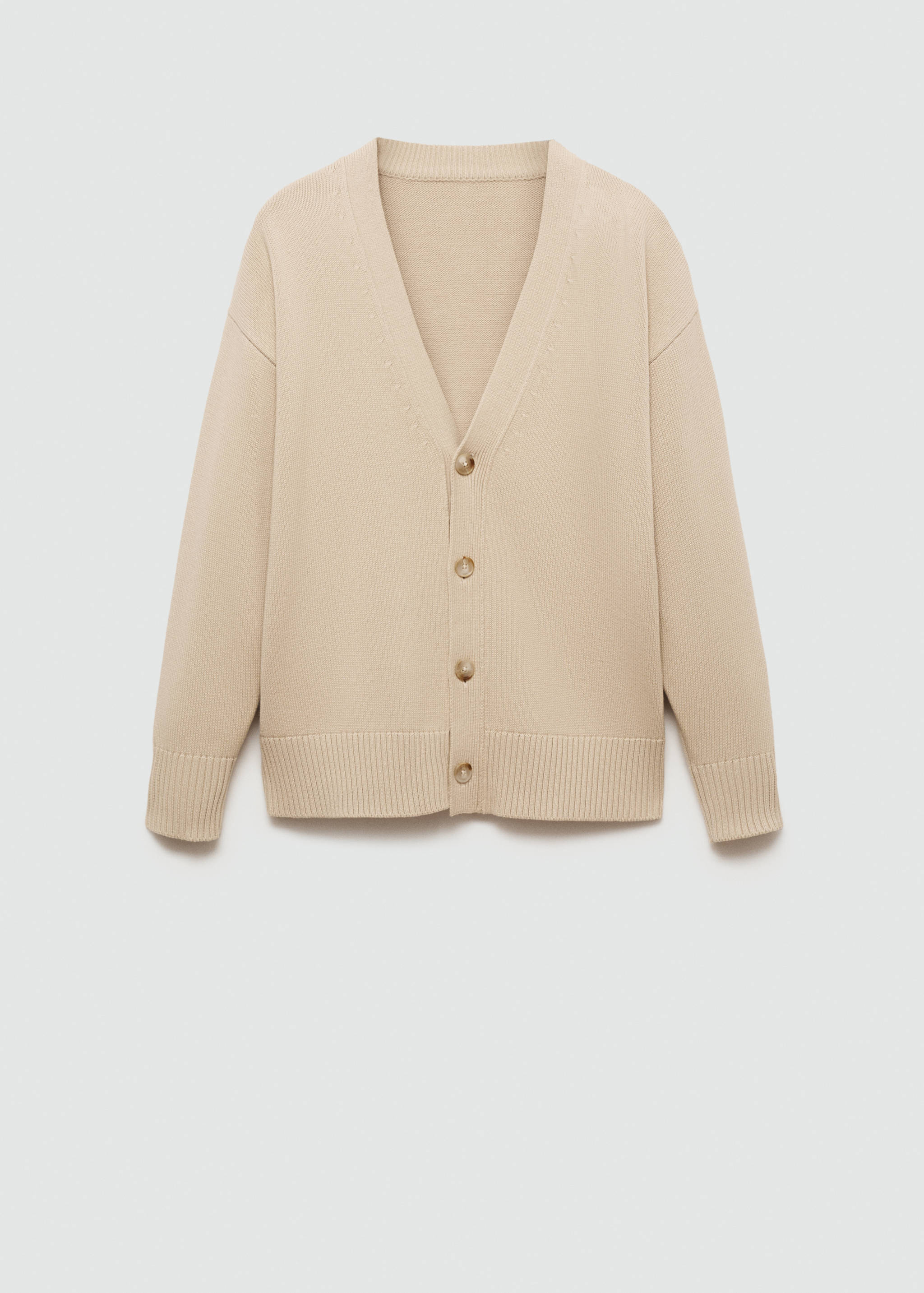 Knitted cotton cardigan with buttons - Article without model