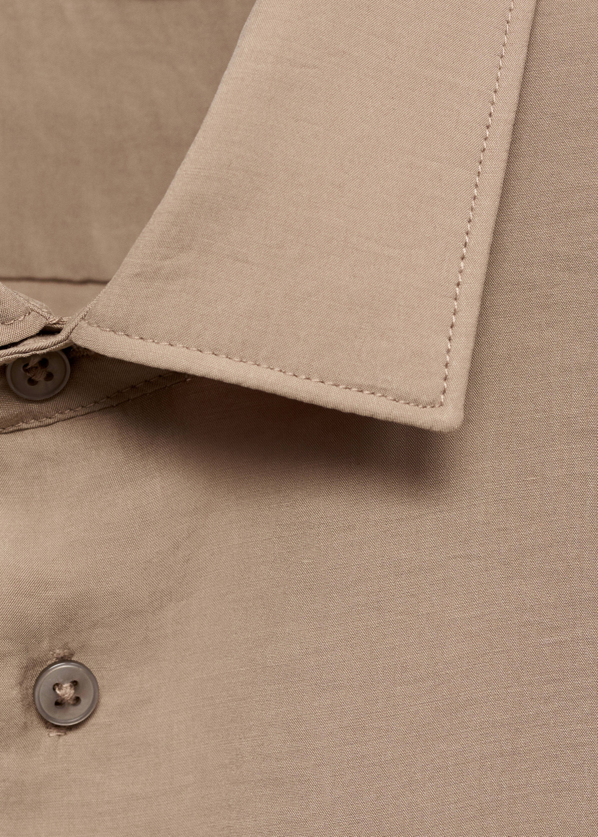 Regular kesim tencel gömlek - Ürün detayı 8