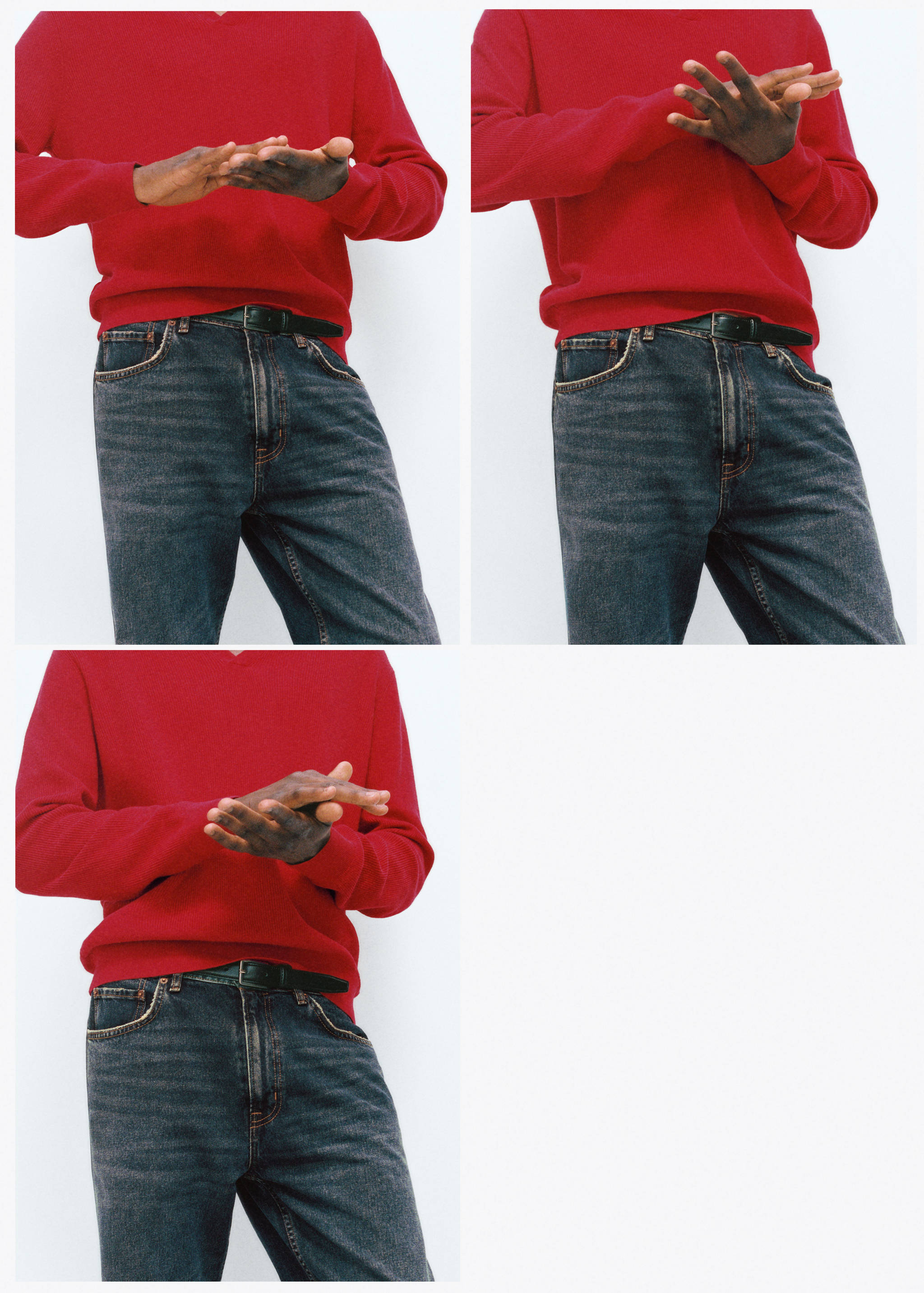 Knitted polo-neck sweater - Details of the article 5