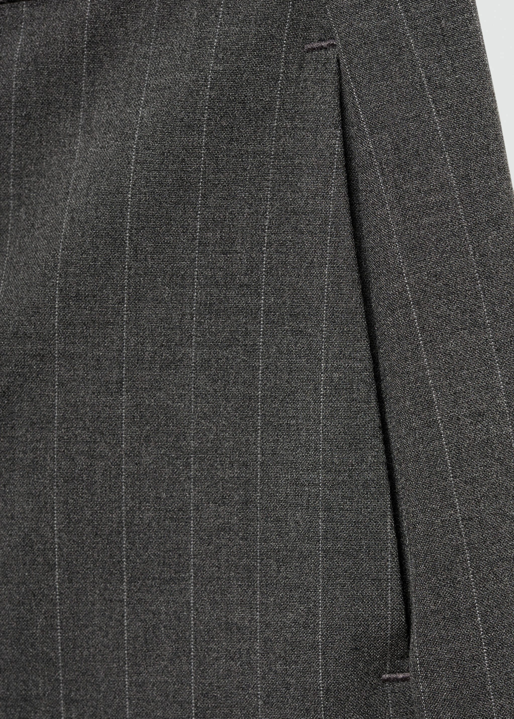 Chalk-stripe straight trousers - Details of the article 0