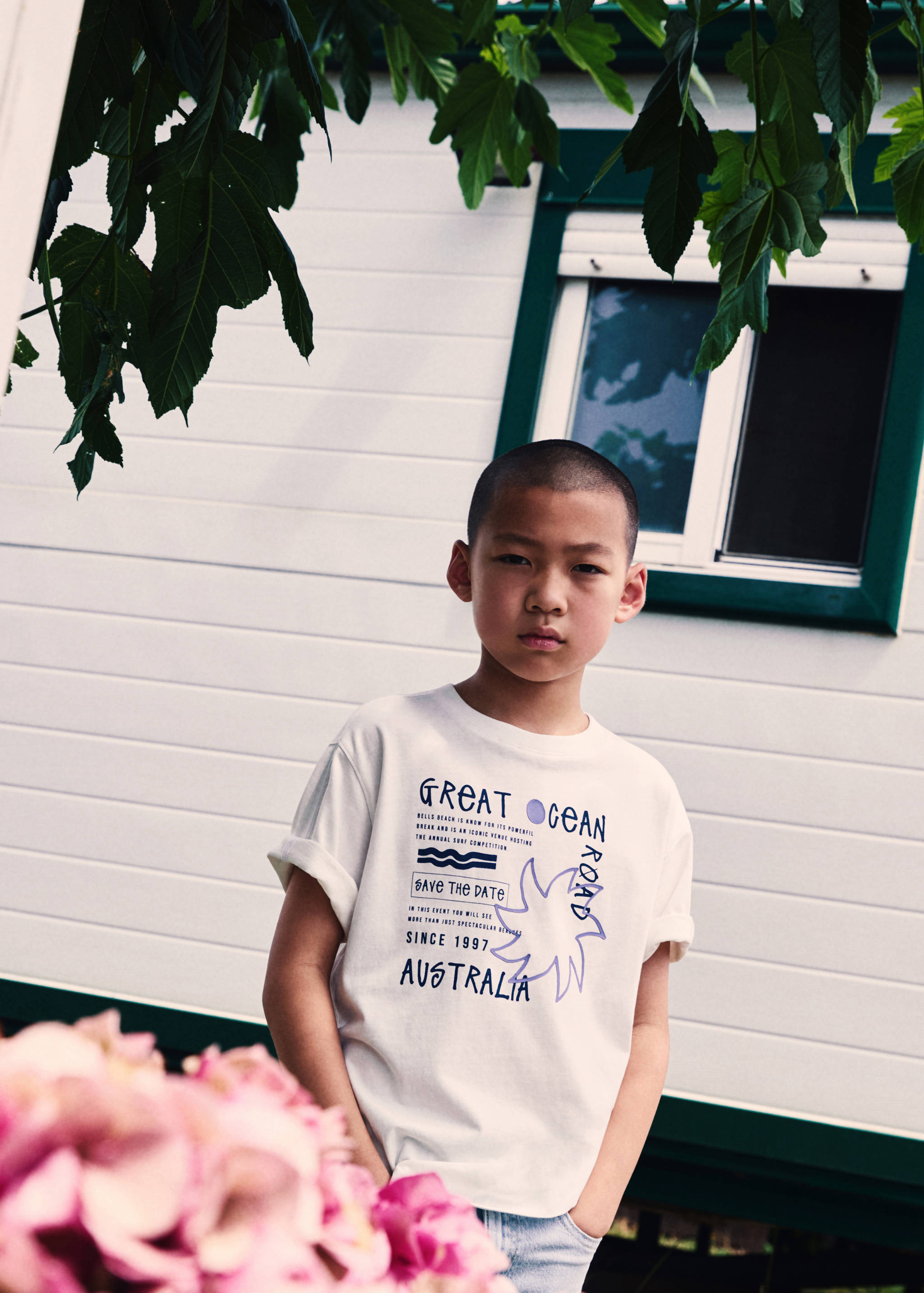 Surf printed t-shirt - General plane