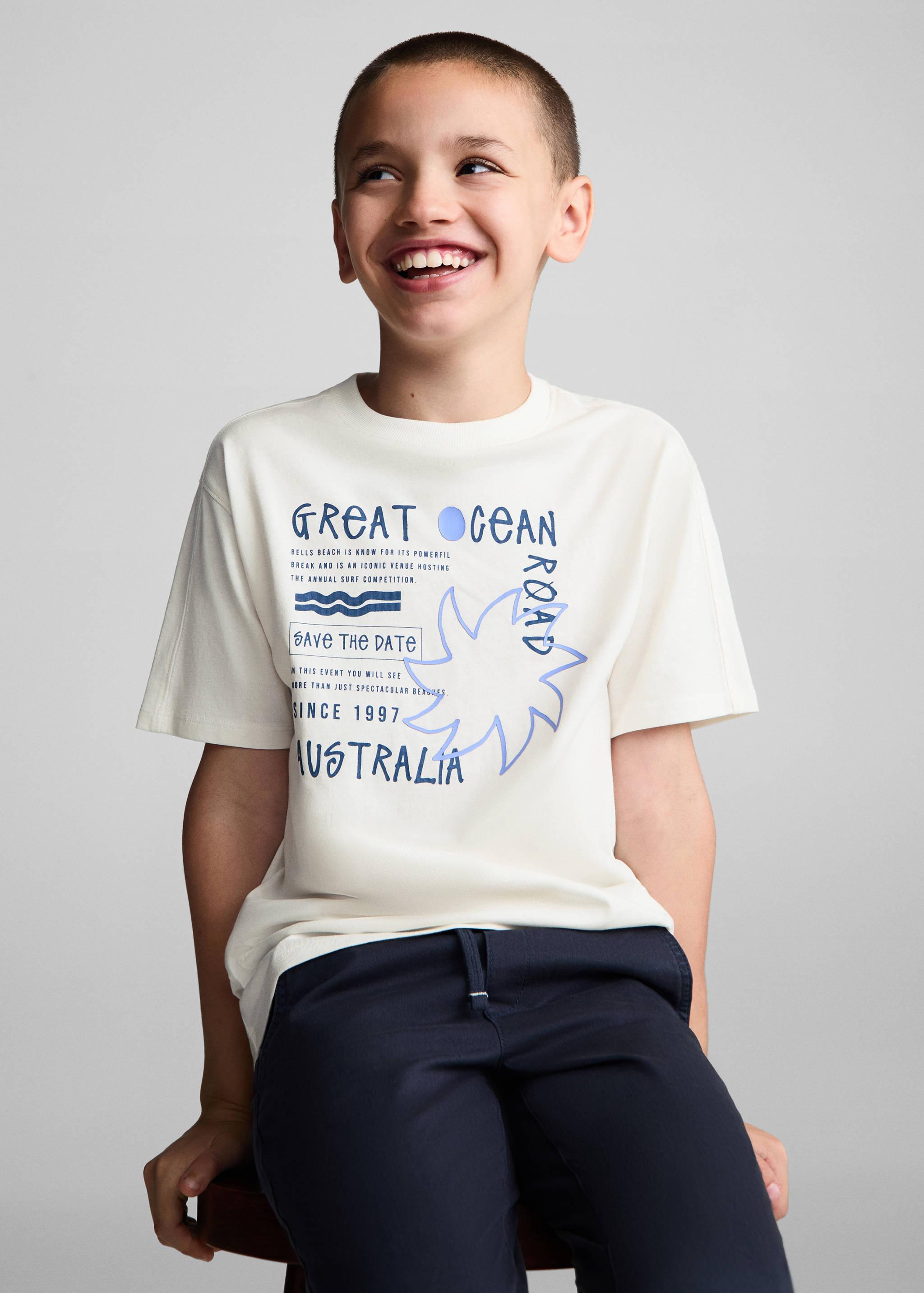 Surf printed t-shirt - Details of the article 1