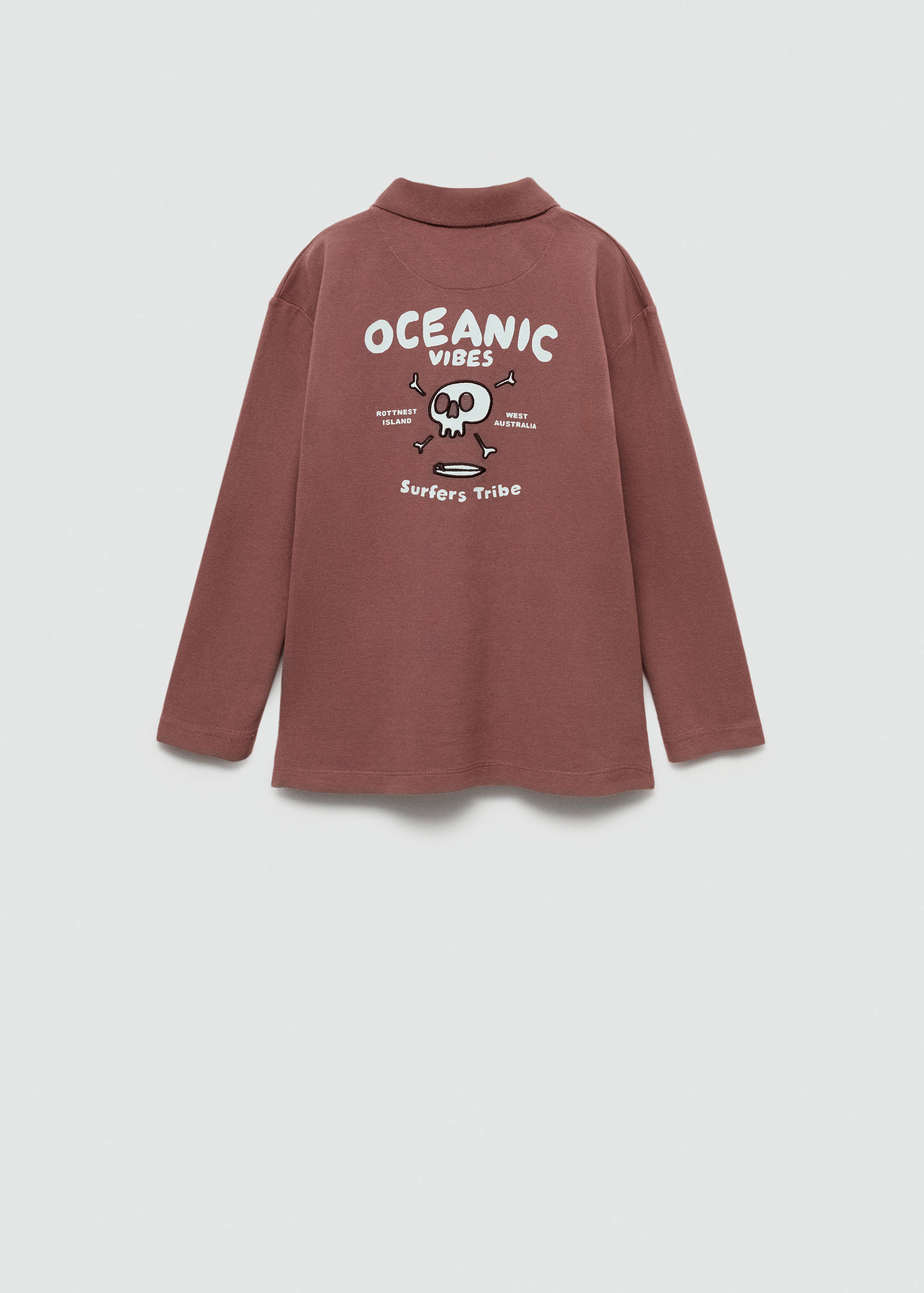 Polo shirt with embroidered detail - Reverse of the article