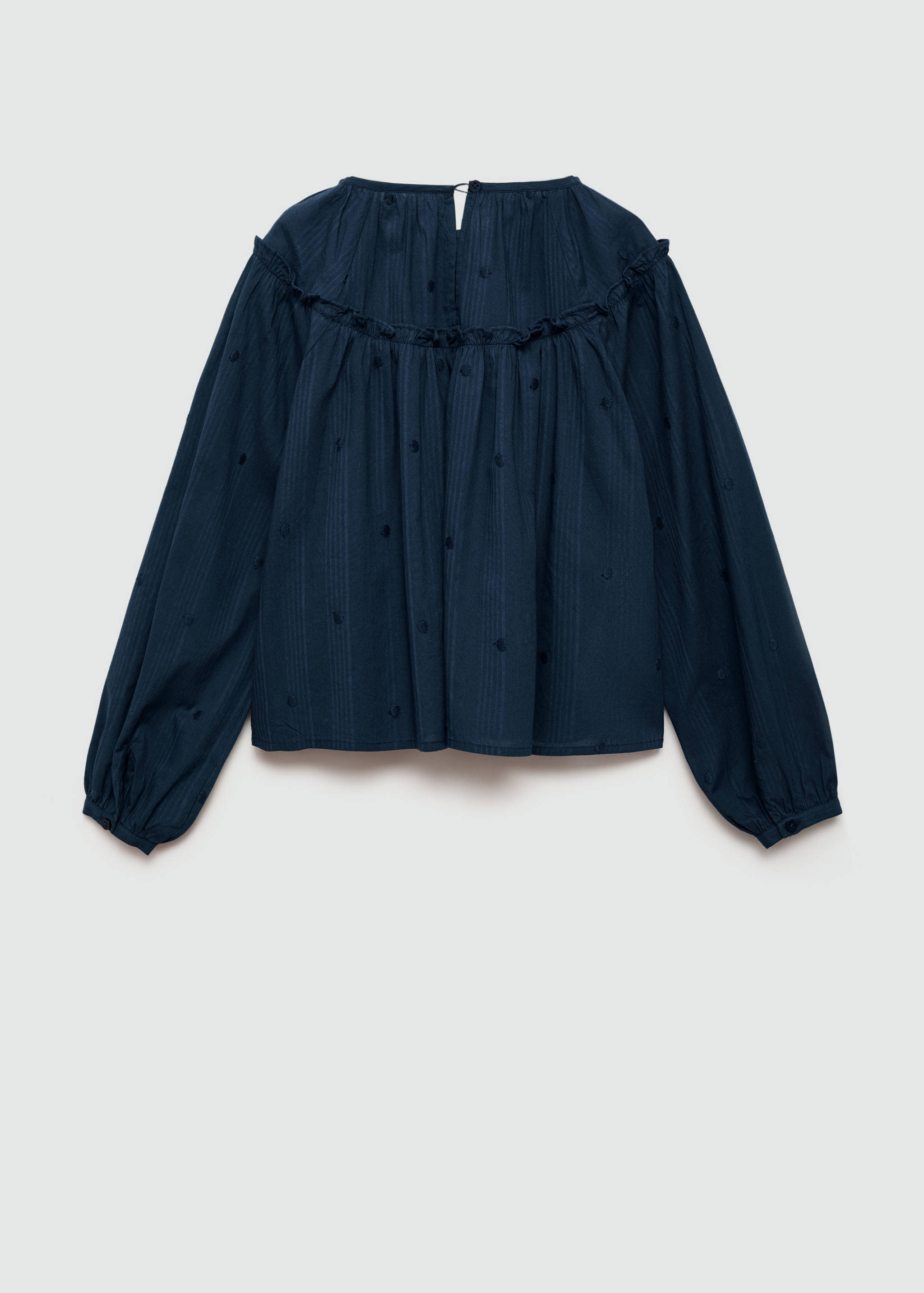 Blouse à pois brodés - Verso de l’article