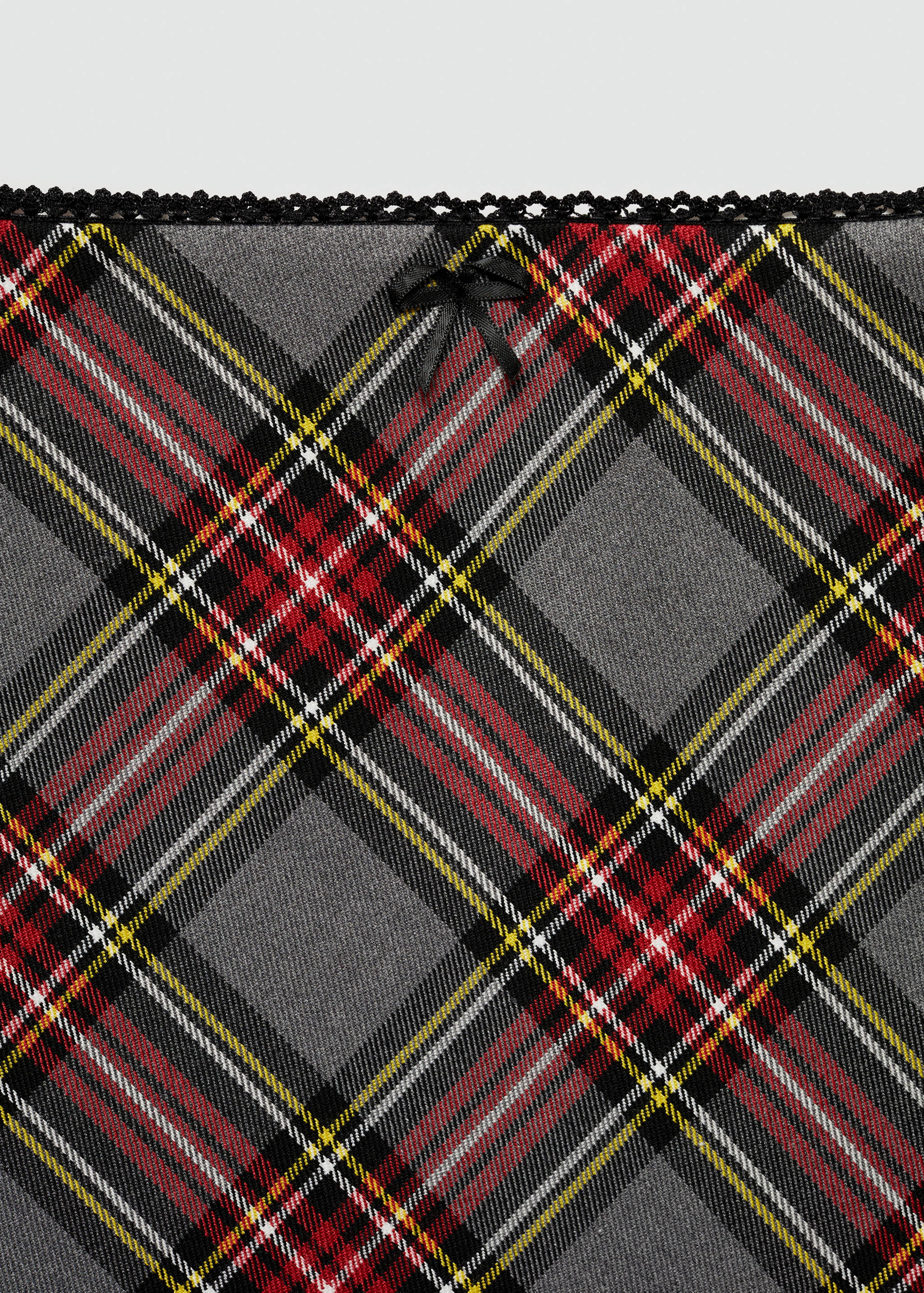 Jupe carreaux bord dentelle - Détail de l'article 8