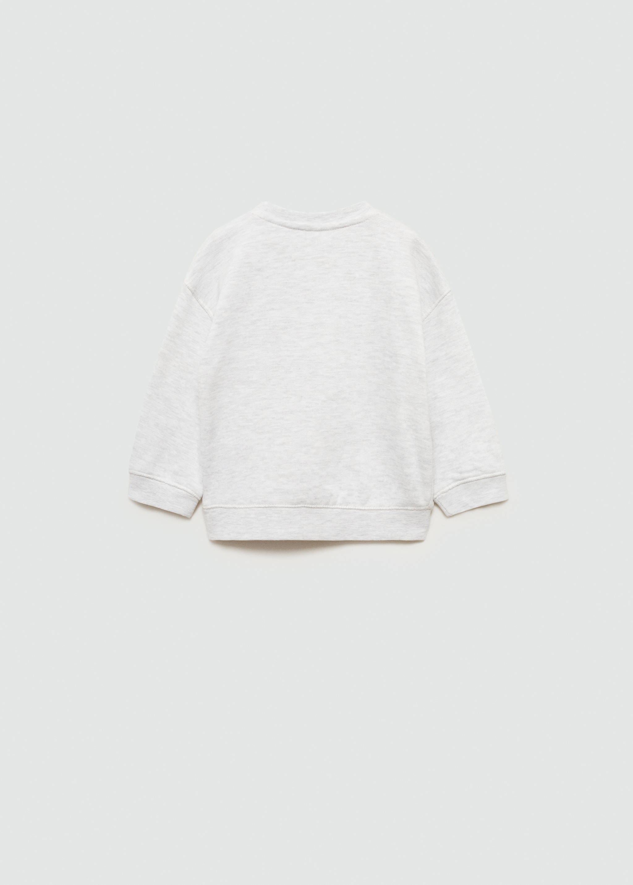 Embroidered detail cotton sweatshirt - Reverse of the article