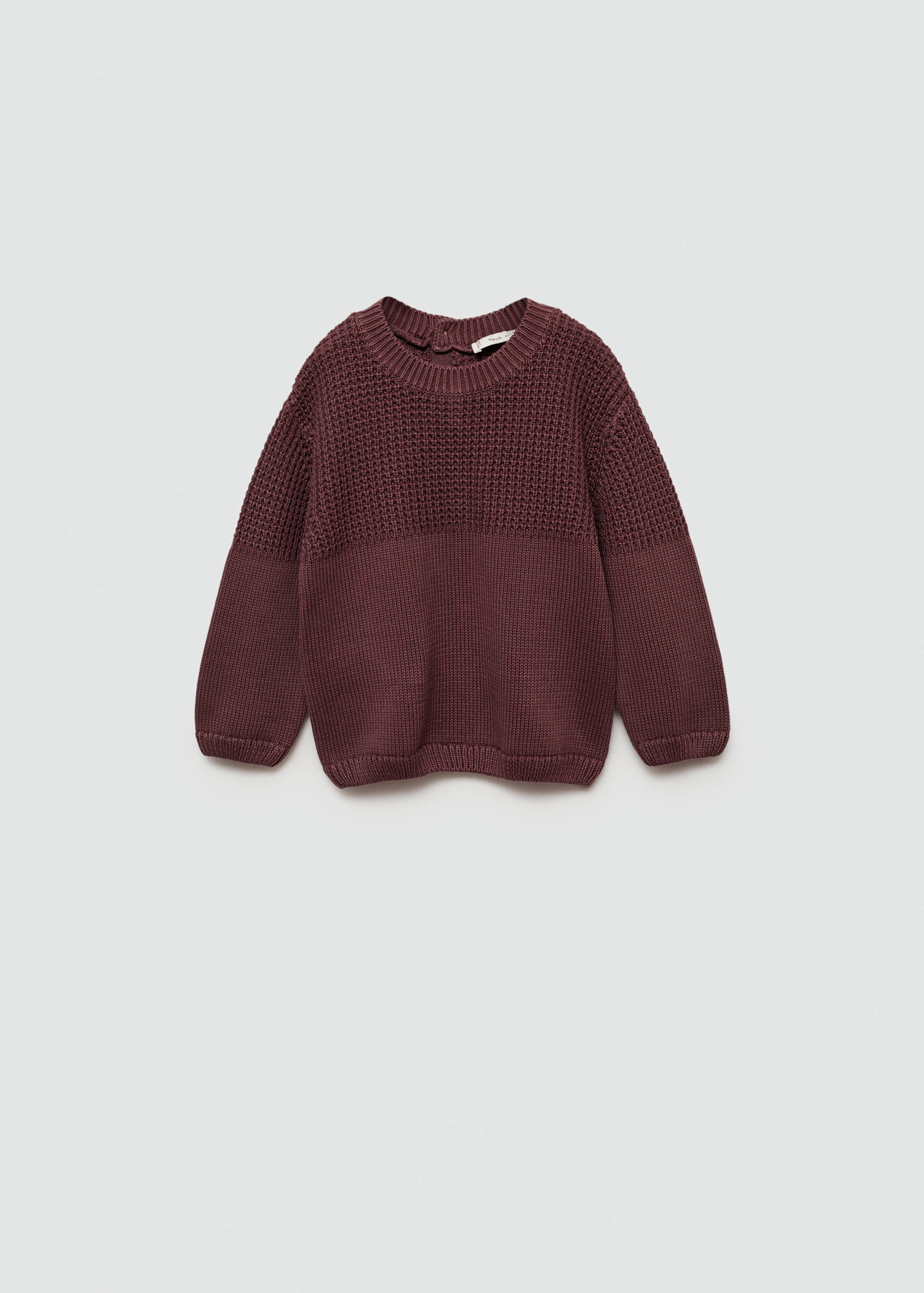 Contrasting knit sweater - Article without model