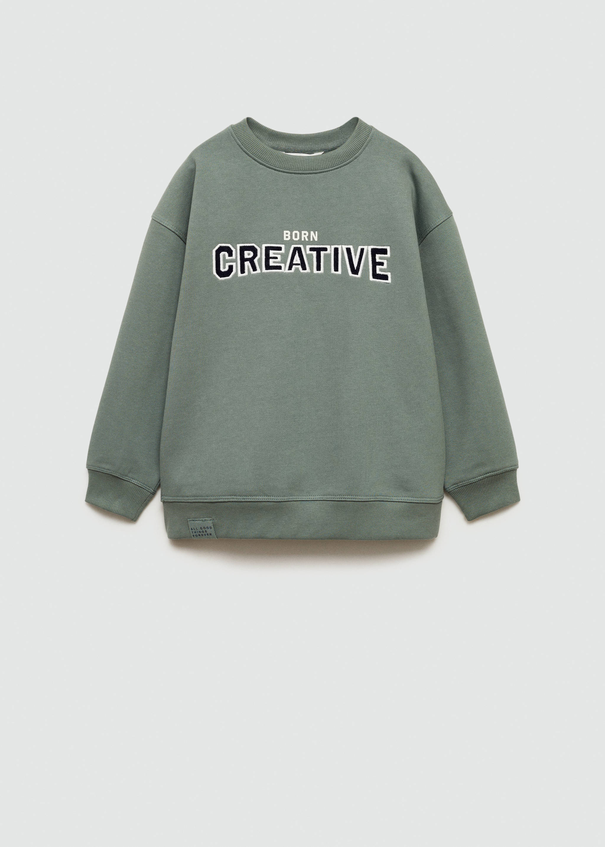 Sudadera algodón detalle bordado - Artículo sin modelo