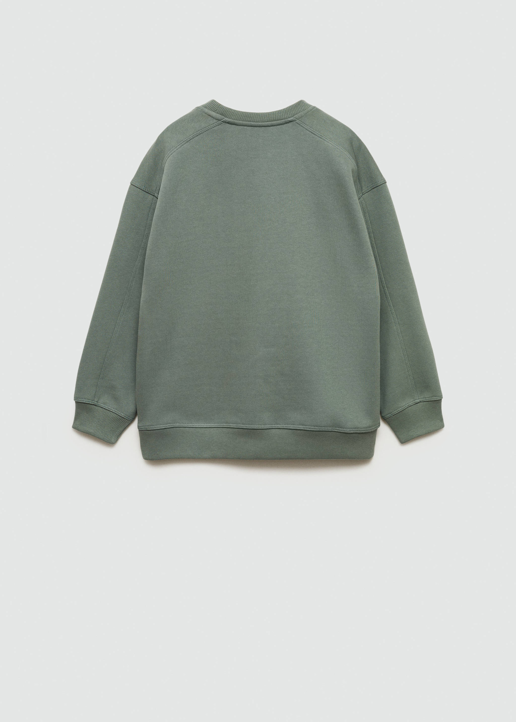 Sudadera algodón detalle bordado - Reverso del artículo