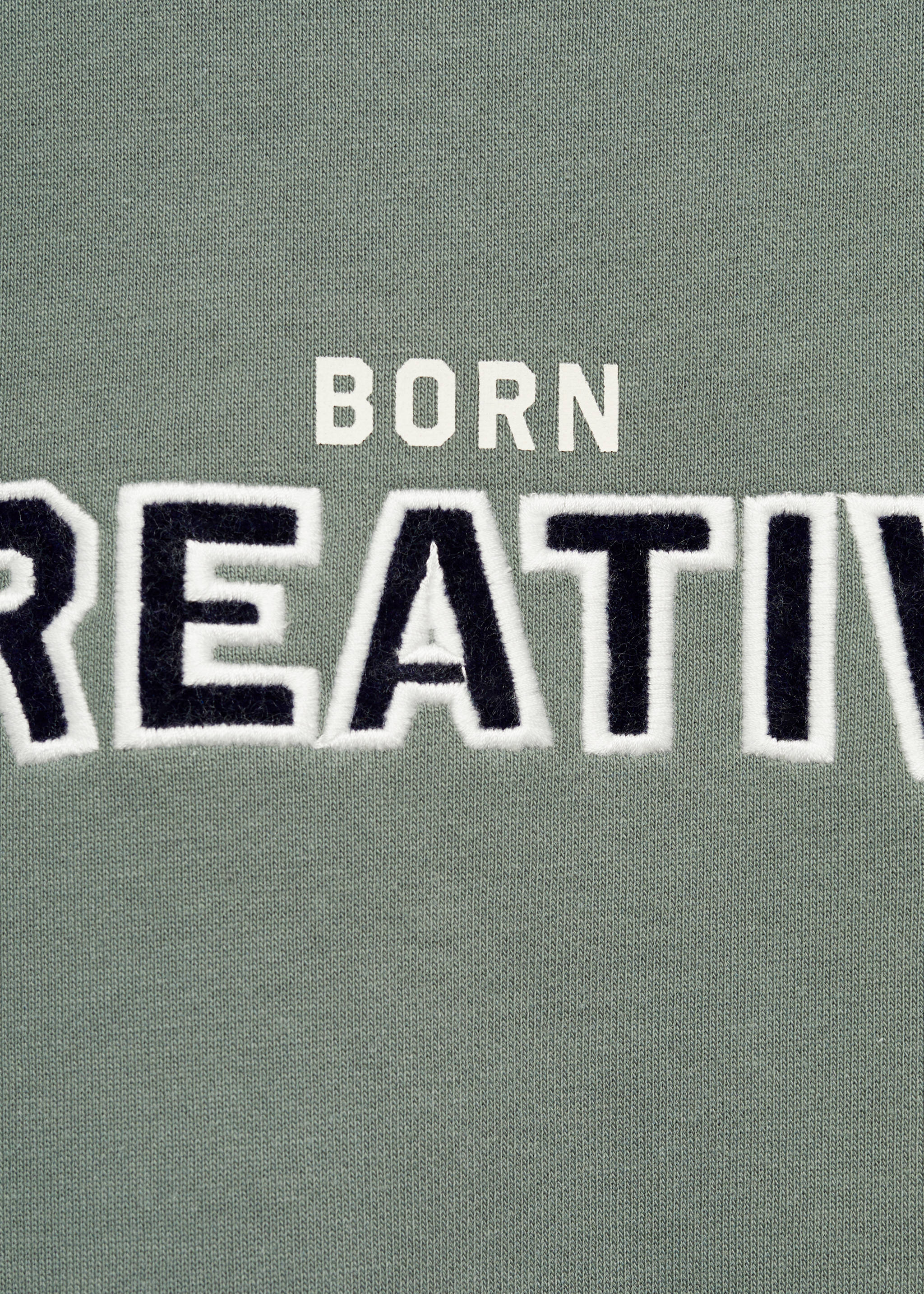Sudadera algodón detalle bordado - Detalle del artículo 8
