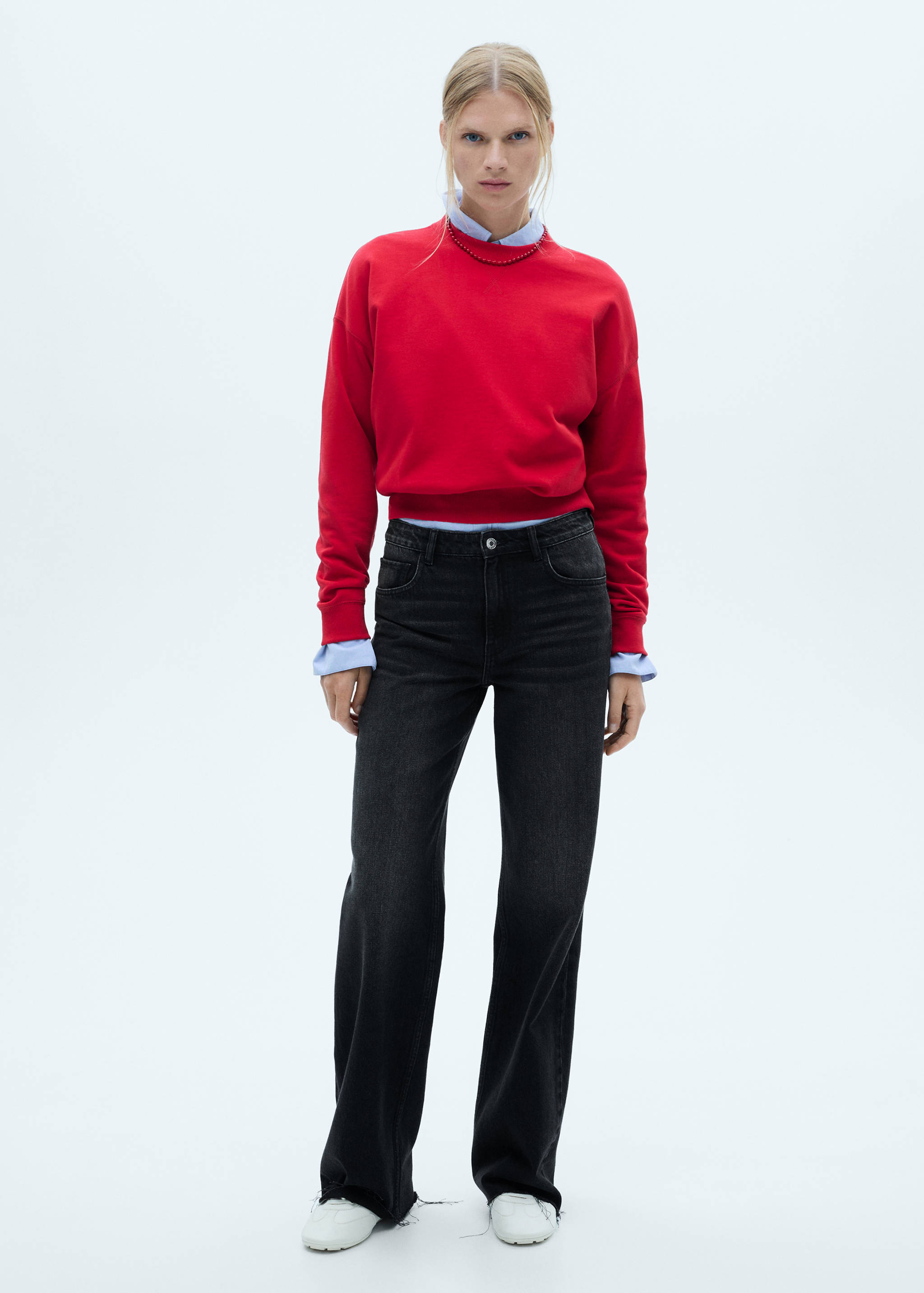 Danila high-waisted wide leg jeans - General plane