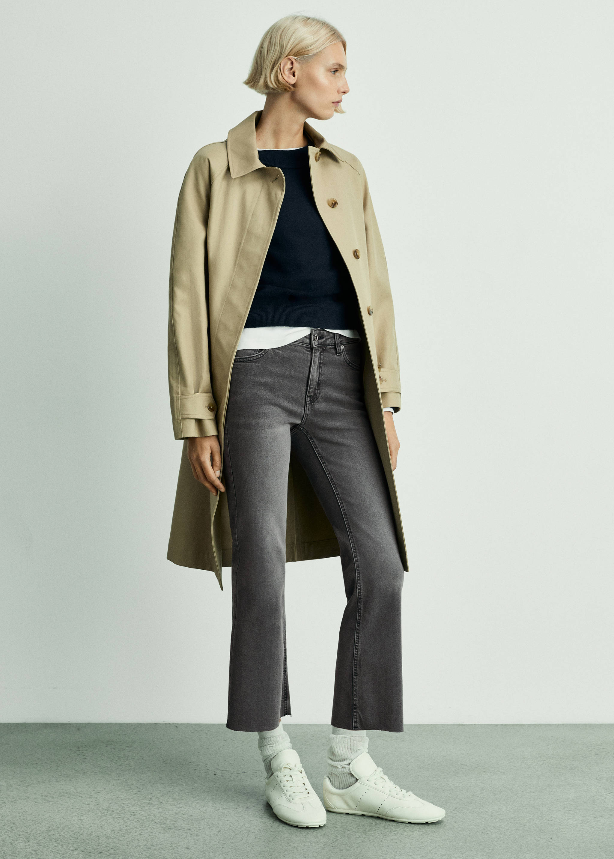 Sienna flared cropped jeans - General plane