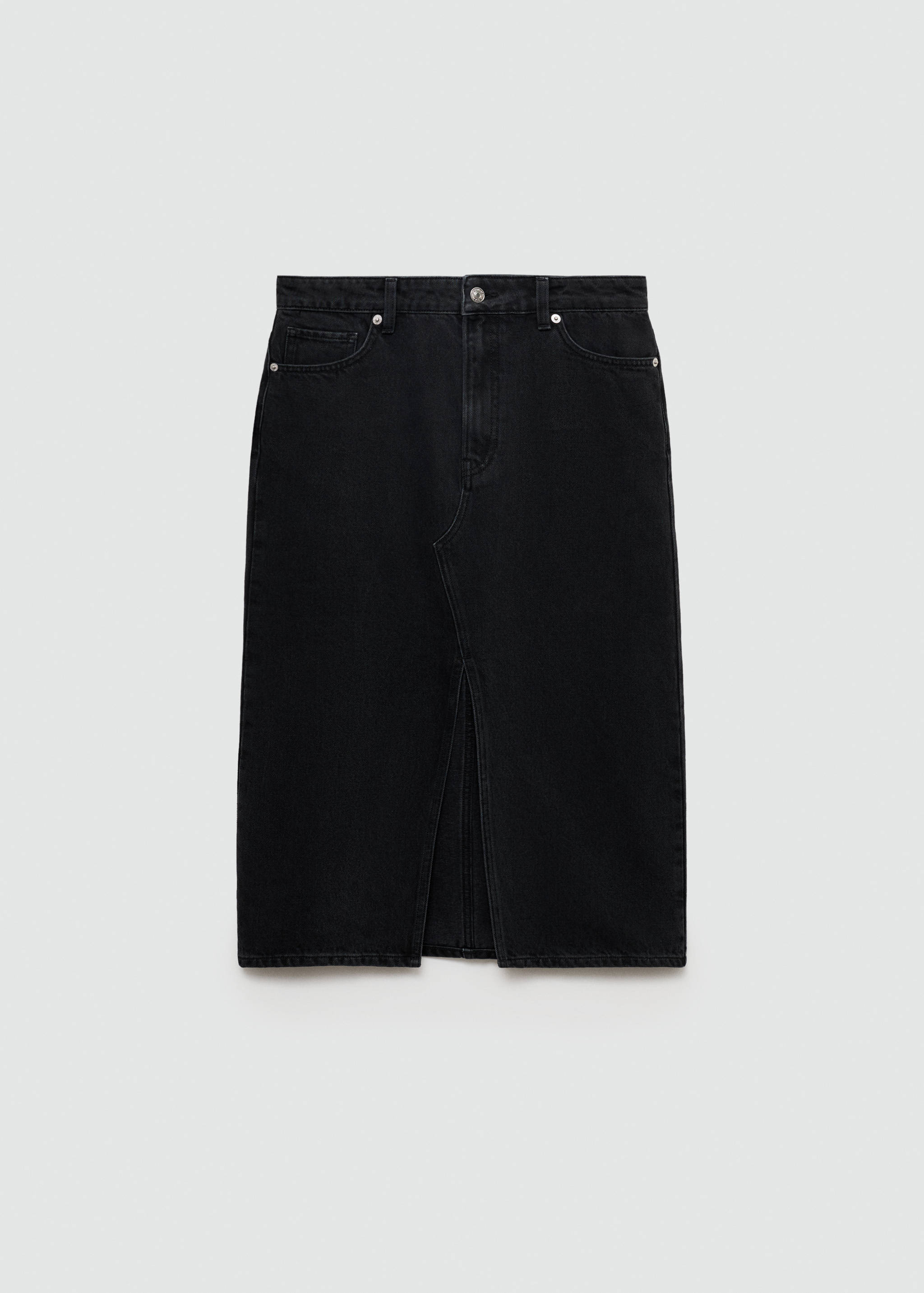 Denim midi-skirt - Article without model