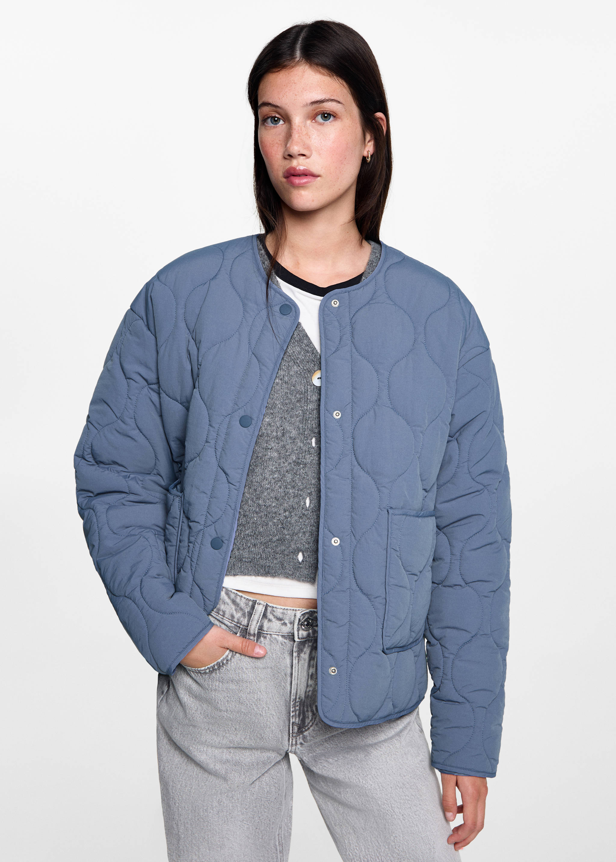 Quilted nylon jacket - Medium plane