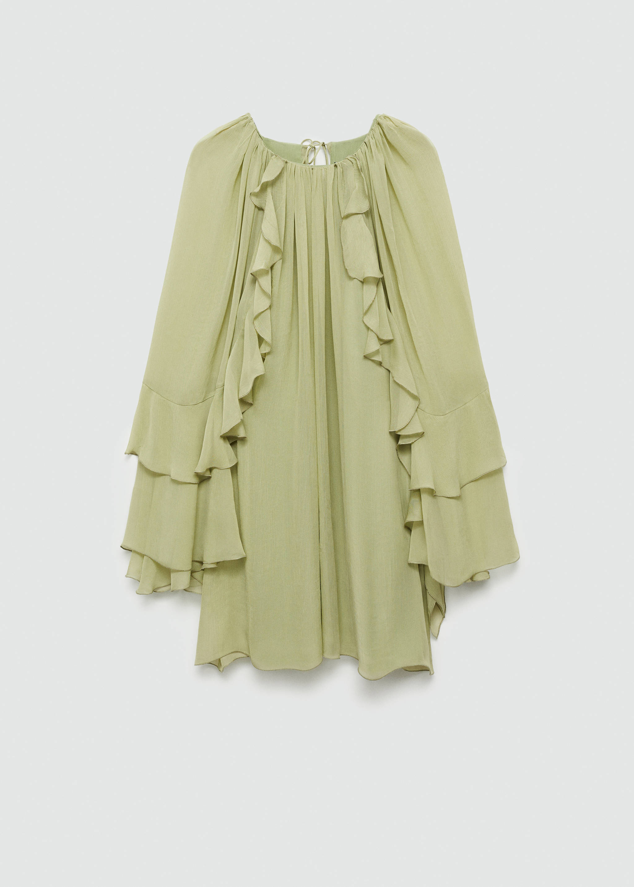 Ruffled chiffon dress - Article without model