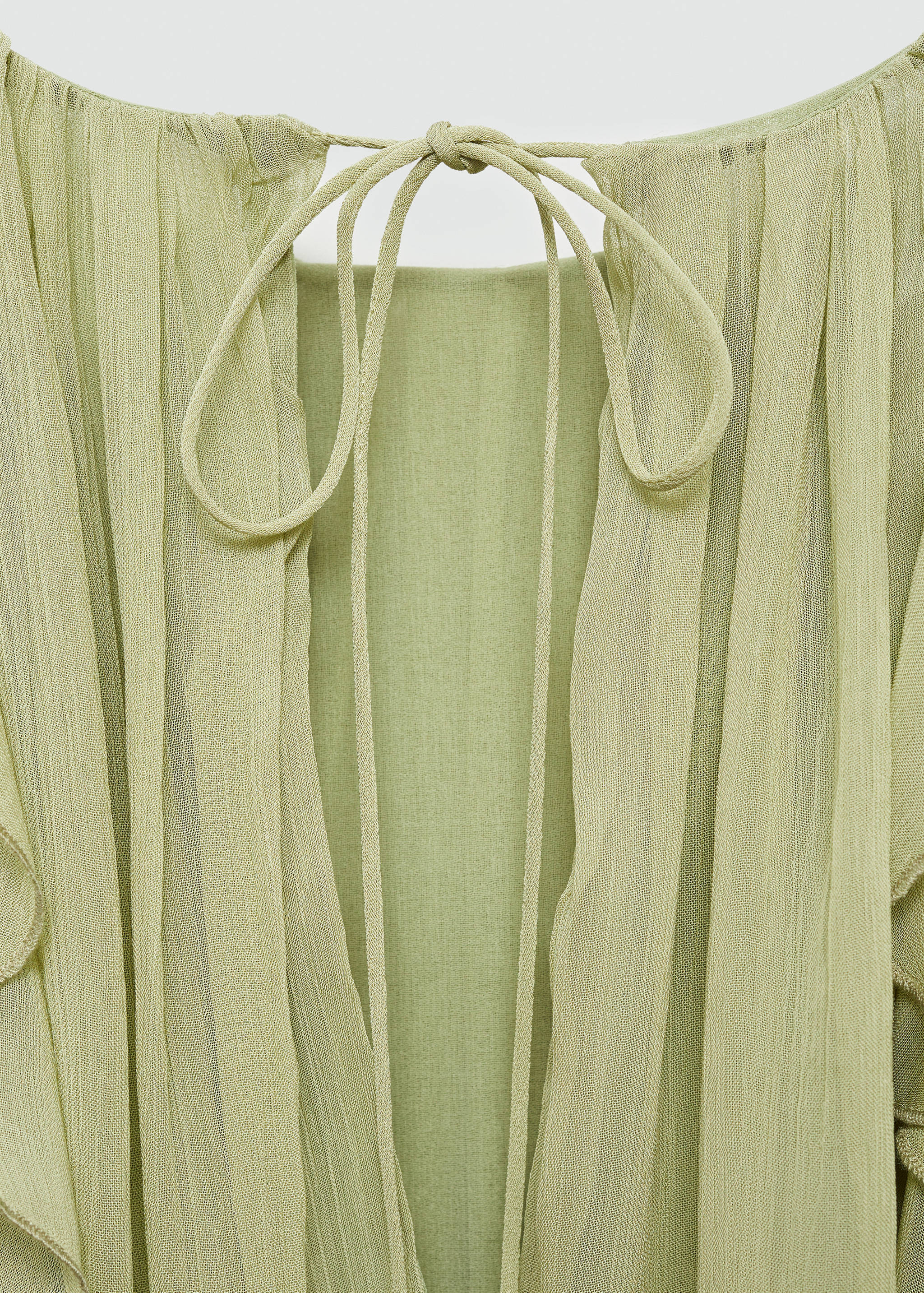 Ruffled chiffon dress - Details of the article 0