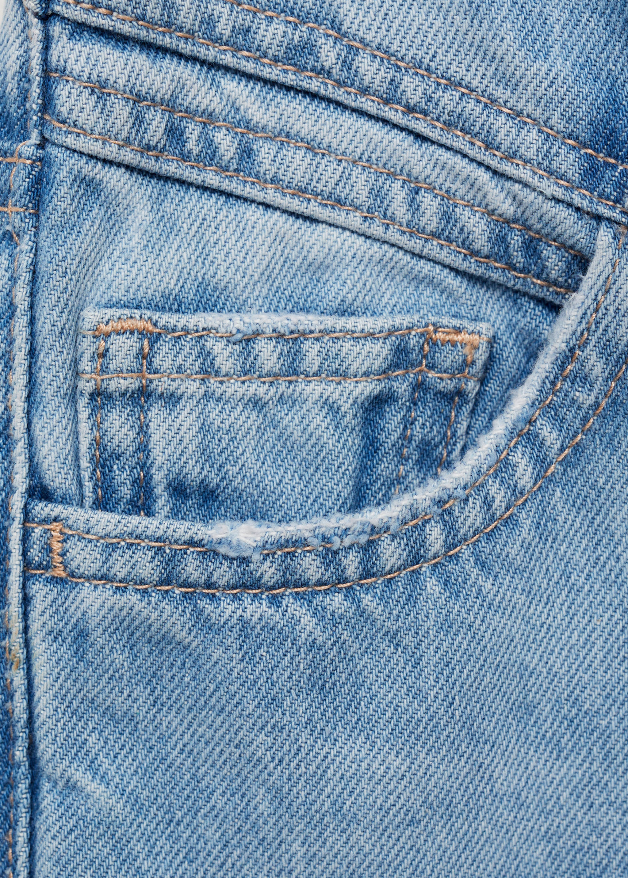 Culotte jeans with seam detail - Details of the article 0